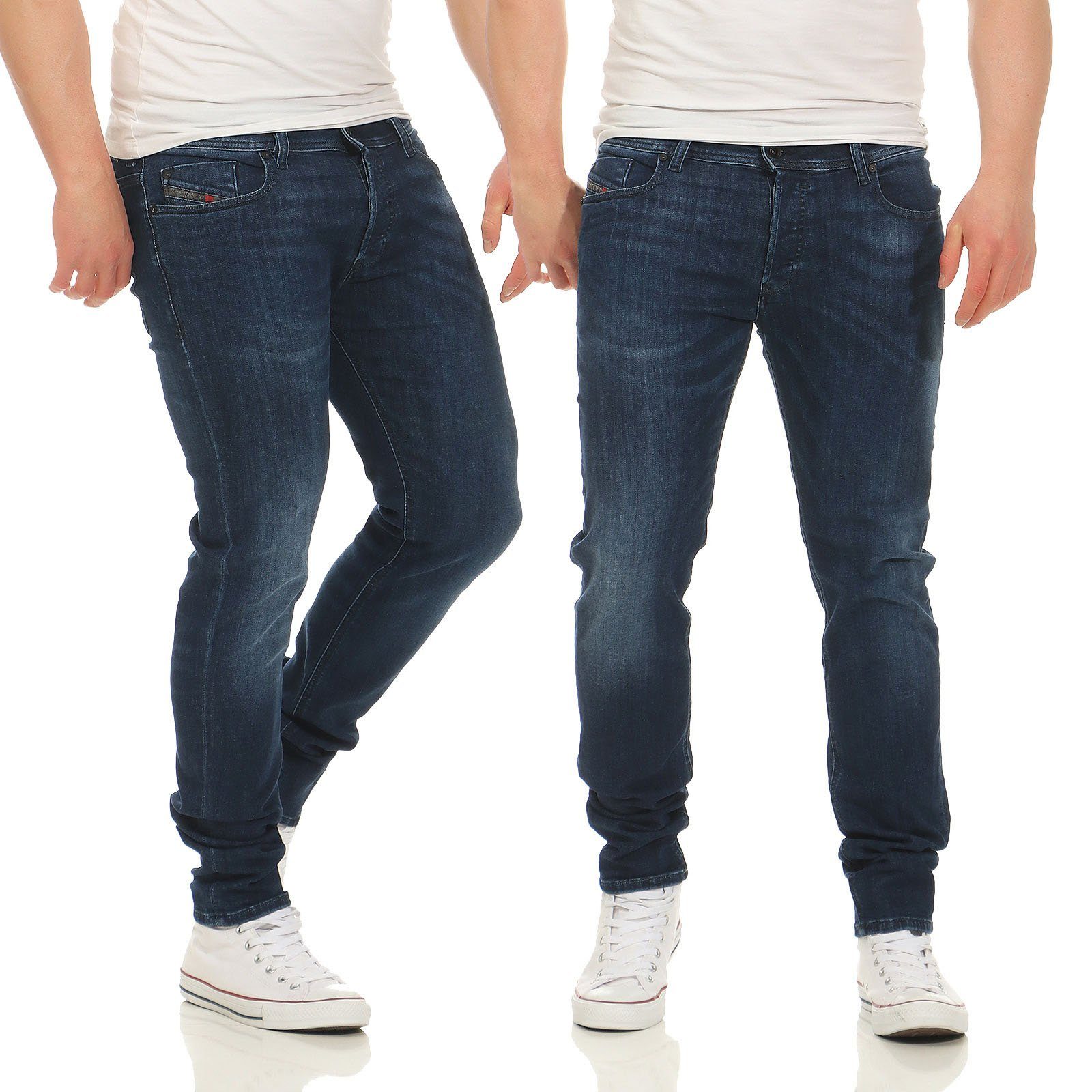 Diesel Röhrenjeans Diesel Herren Röhrenjeans - SLEENKER 0679K 5 Pocket Style, Länge: inch 32