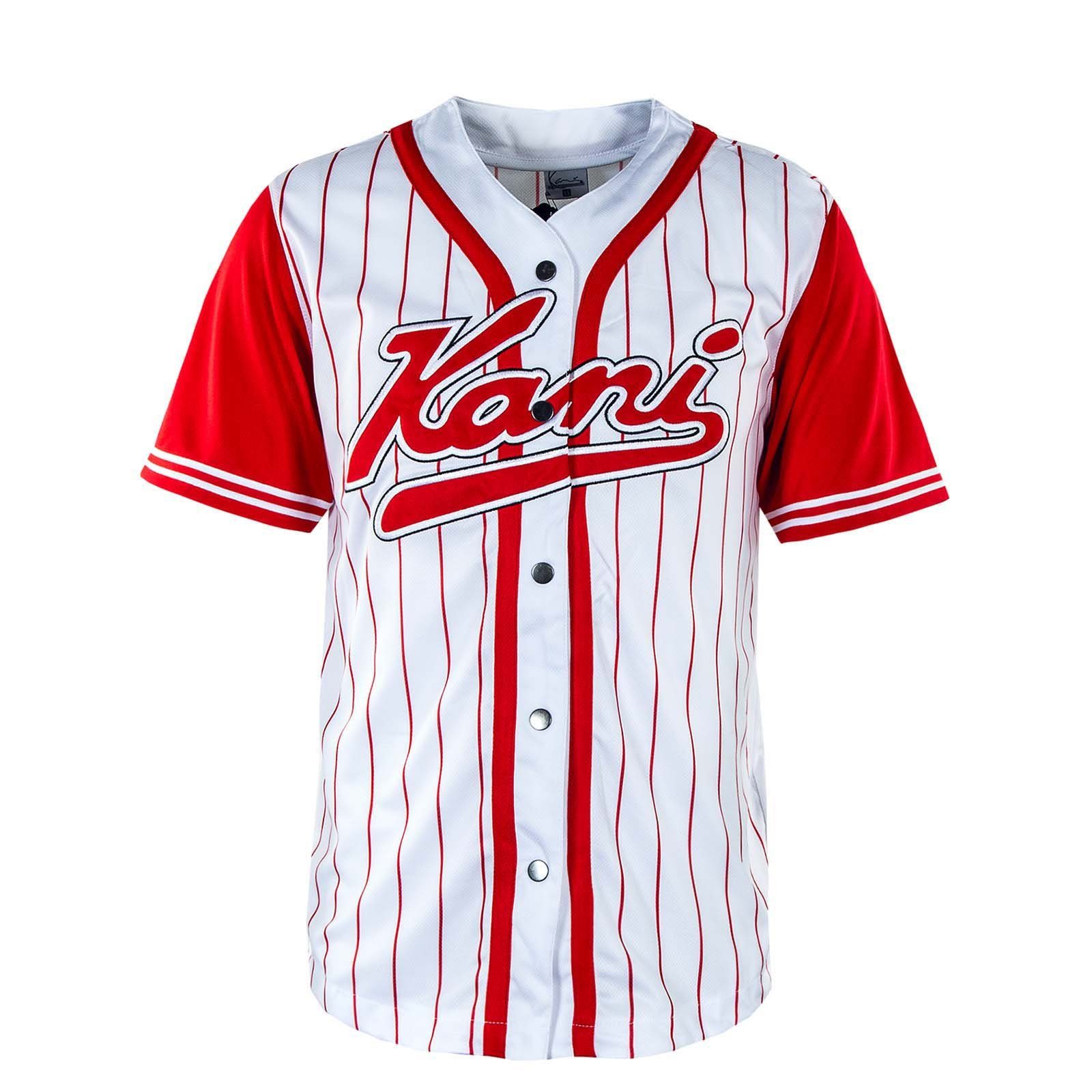 Baseball Karl Varsity Block Pinstripe Kani T-Shirt