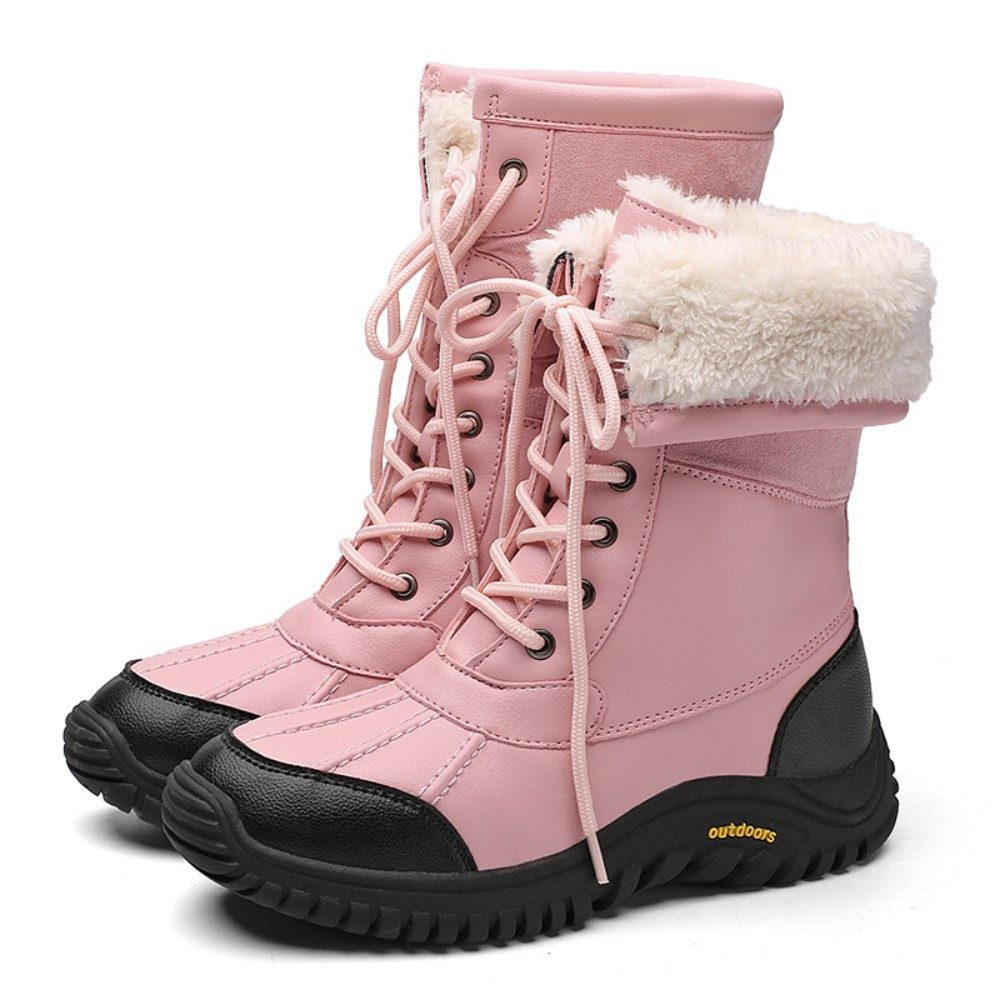 HUSK'SWARE Снегоступы (Rutschfeste Damenstiefeletten mit warmem Innenfutter), Warme Damen Stiefeletten aus Lederimitat