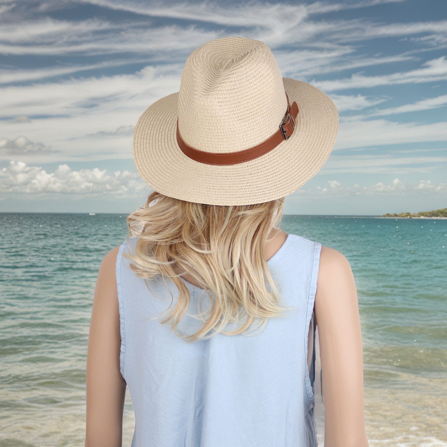 MIRROSI Strohhut Sonnenhut Sommerhut Strandhut, Klassisch günstig online kaufen