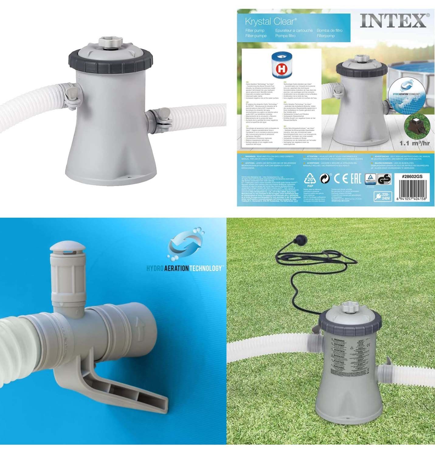 Intex KartuschenFilterpumpe INTEX 28602GS Filterpumpe, 1.250 l/h