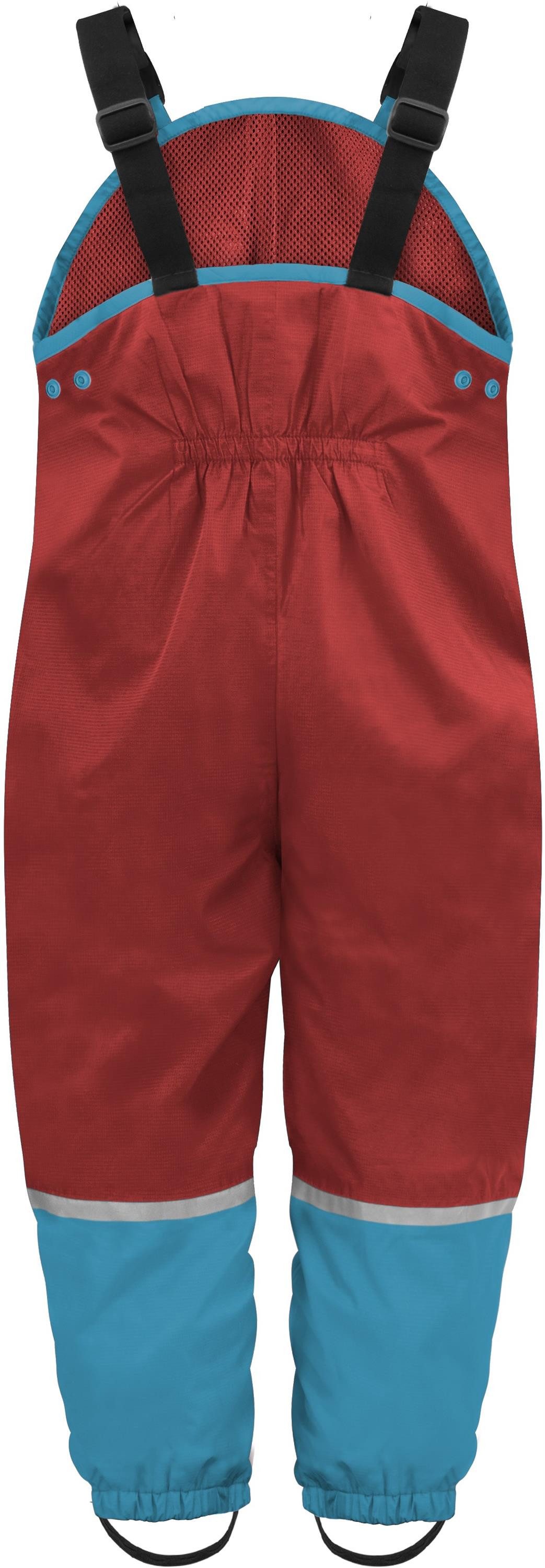 normani Regenhose Kinder Regenhose mit Hosenträgern Waller Ungefütterte Matschhose Latzhose Überziehhose mit Brusttasche
