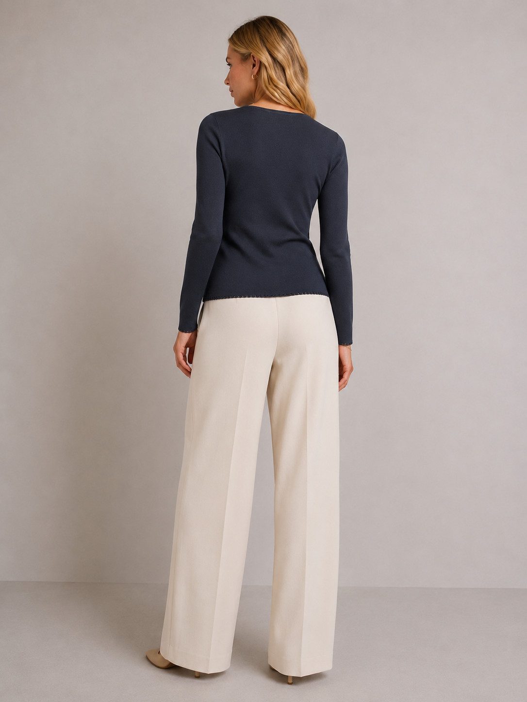 Mos Mosh Rundhalspullover MMAliz Caliz Plain LS Knit