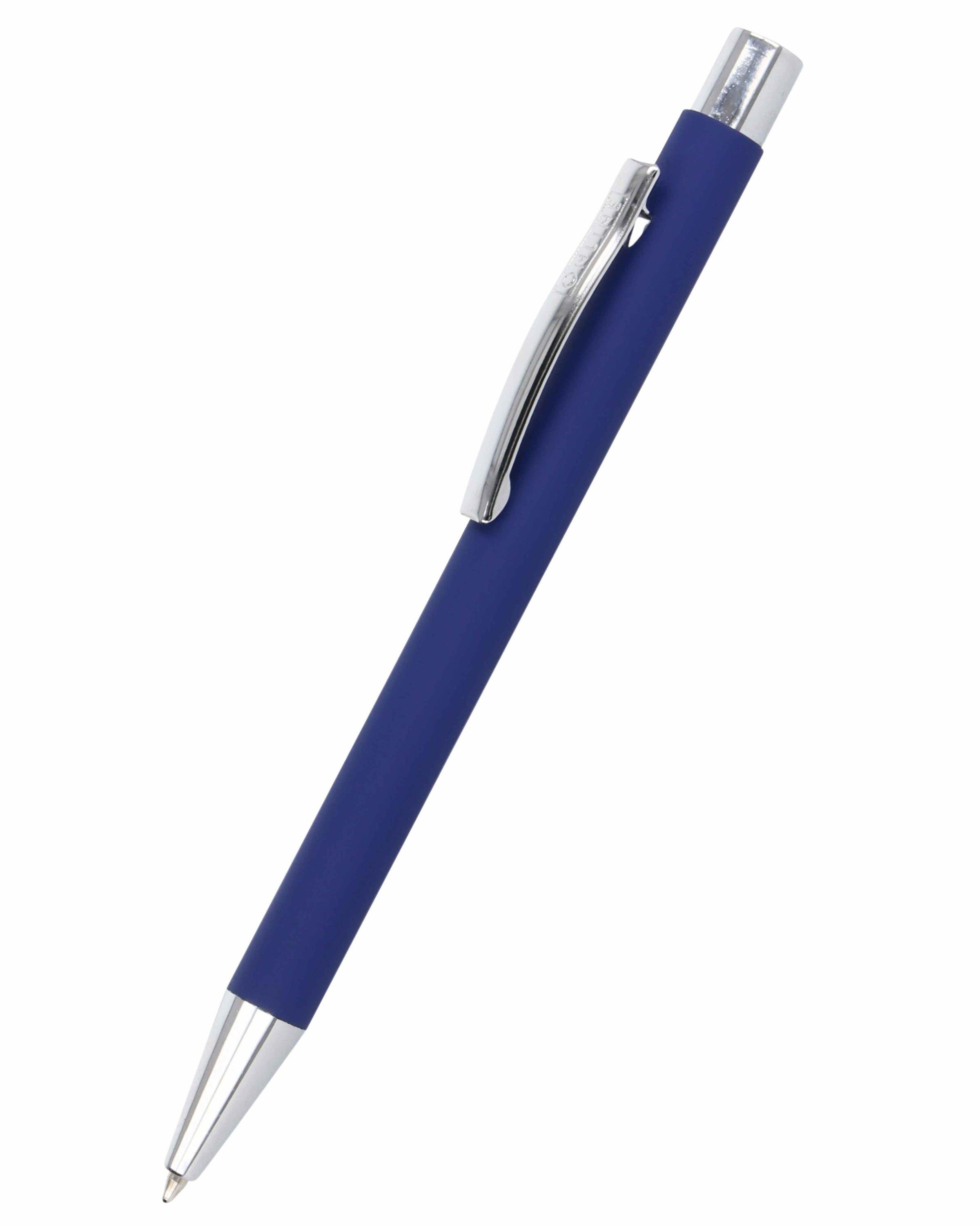 Online Pen Kugelschreiber Soft Metal Druckkugelschreiber, aus Aluminium, mit Softtouch-Feeling Blau