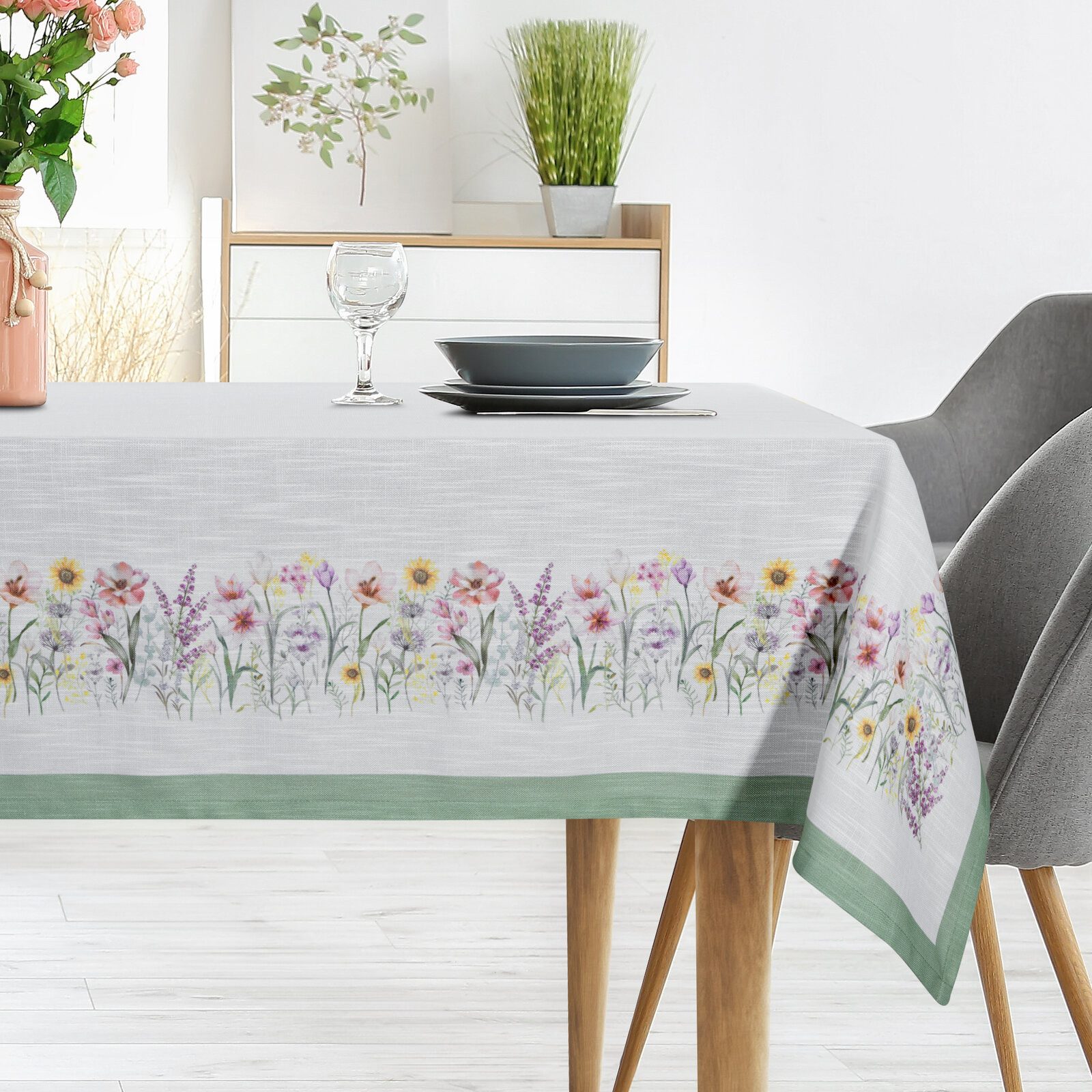 Eurofirany Tischdecke SOMMER Tischdecke mit Blumenmuster, günstig online kaufen