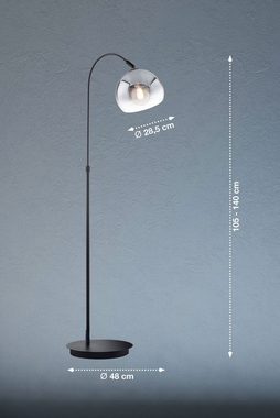 FISCHER & HONSEL Bogenlampe Amos, Ein-/Ausschalter, ohne Leuchtmittel