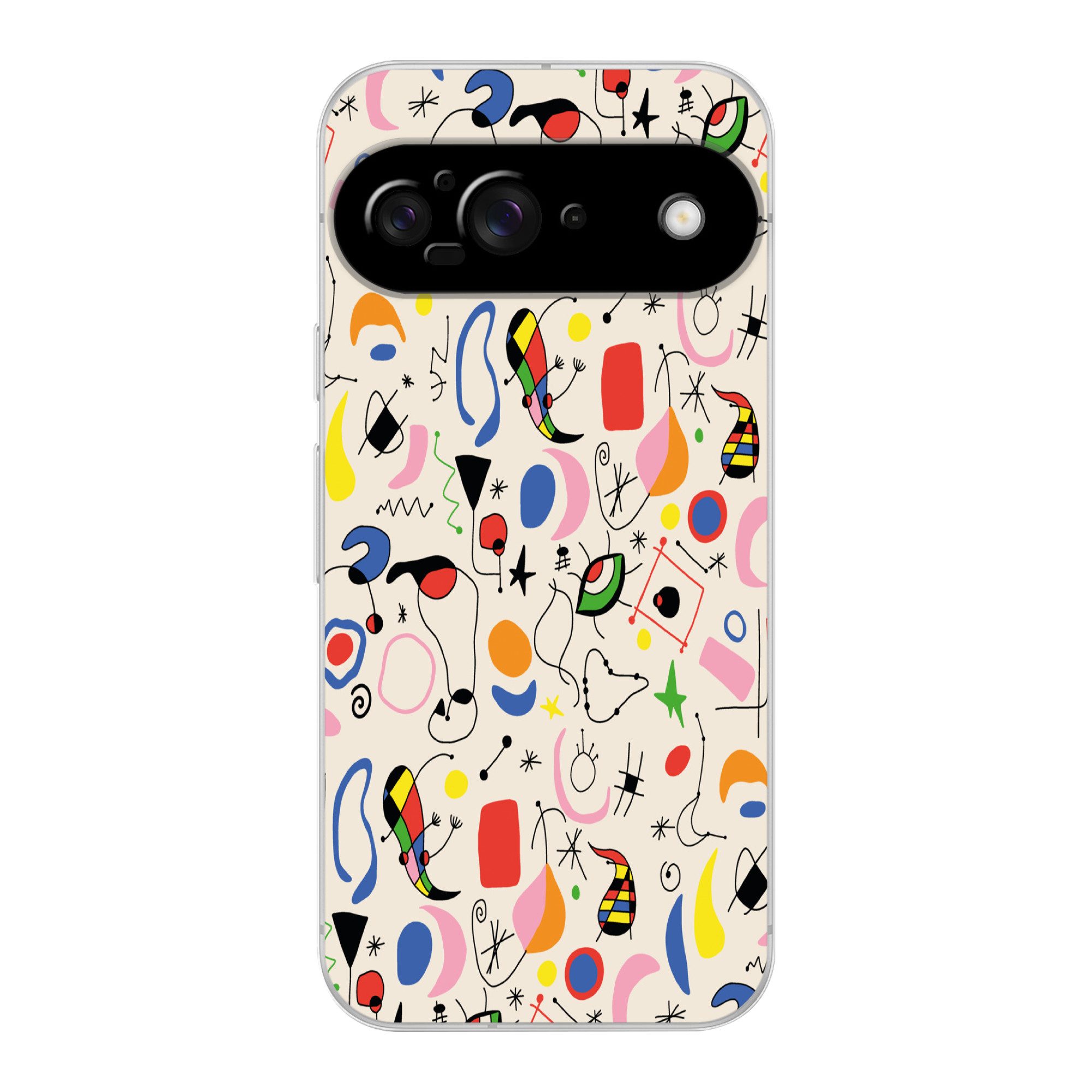 MuchoWow Handyhülle für Google Pixel 9 Muster - Abstrakt - Kunst, Handy Case, Silikon, Bumper Case Dünn