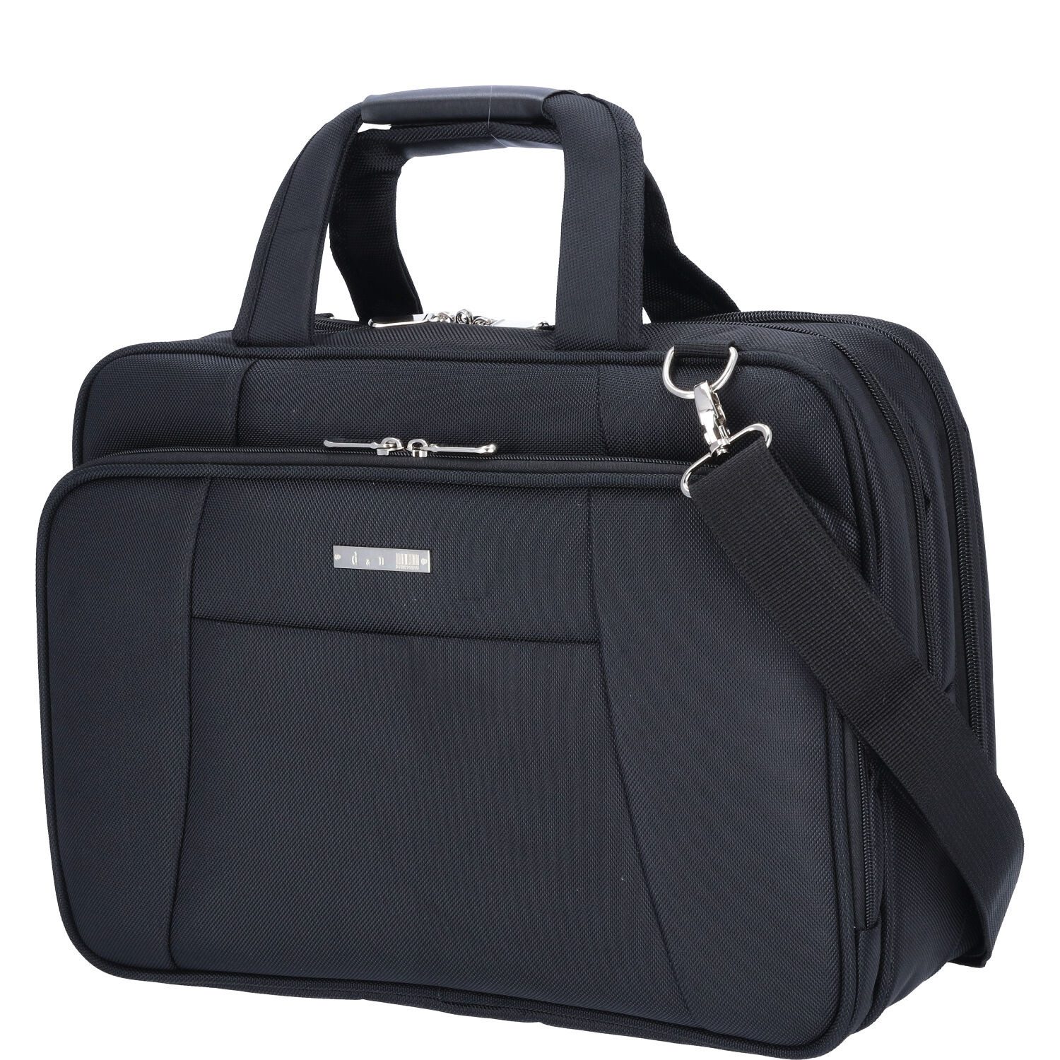 Umhängetasche d & n Lederwaren Businesstasche Basic schwarz