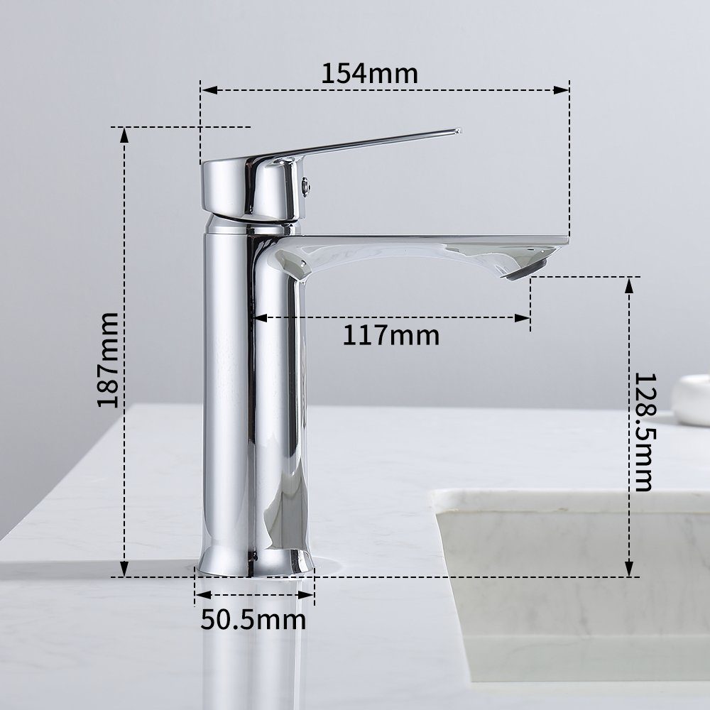 aihom Badarmatur Wasserhahn Waschtischarmatur Einhebelmischer Waschbecken günstig online kaufen
