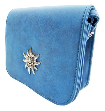 Trachtenland Trachtentasche Trachtentasche mit Edelweiß Applikation Blau