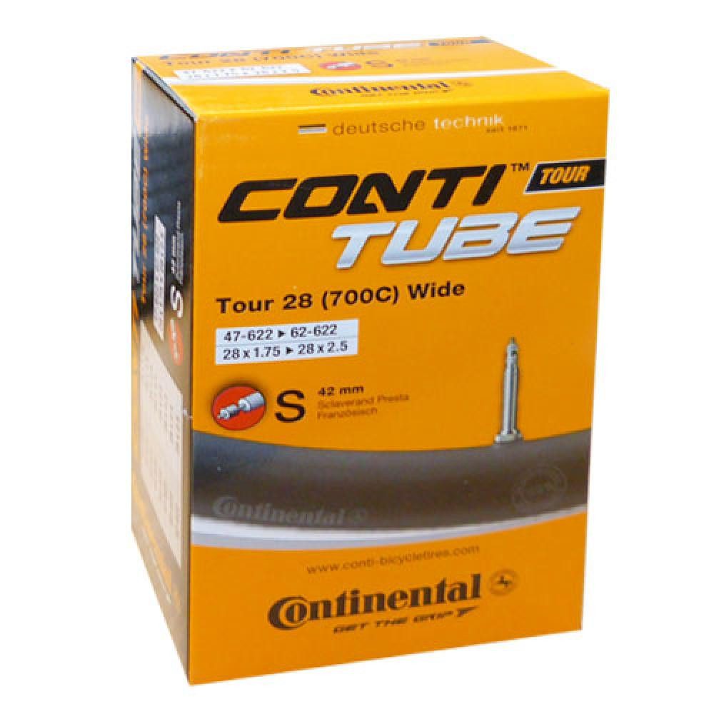 Fahrradschlauch Continental Schlauch Schlauch Conti 28x1.75-2.50Z 47-62/622 TOUR 28 wi