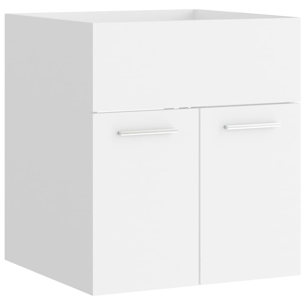 vidaXL Waschtisch 41 x 385 x 46 cm Waschbeckenunterschrank Badezimmer 41x38,5x46 cm Weiß