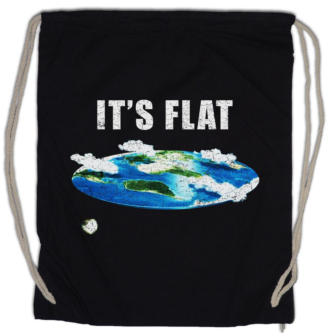 Turnbeutel Flat Earth IV Turnbeutel Society Symbol Logo Erde Scheibe Flache