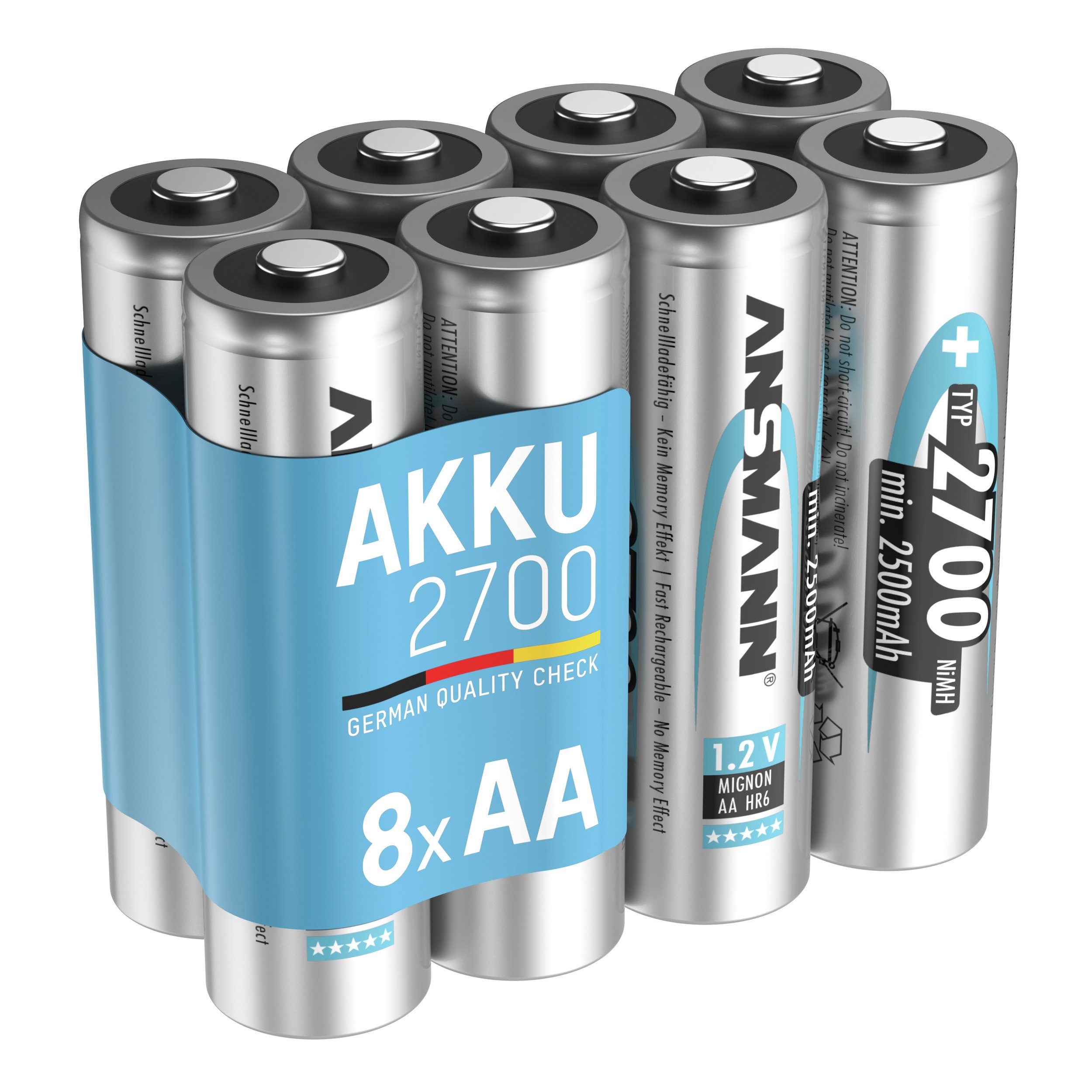 Mignon AA Akku 2700 mAh Hohe Kapazität Akku