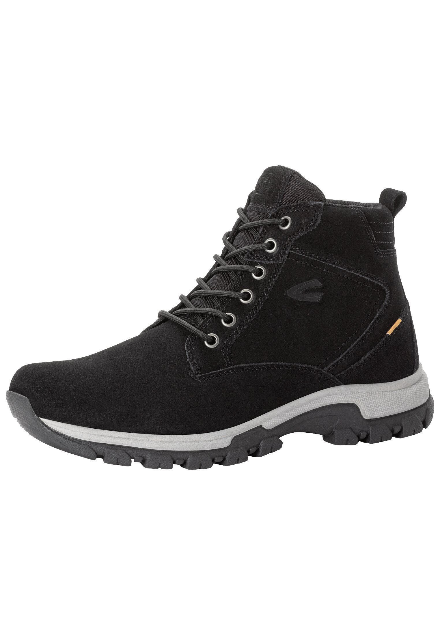 camel active aus Veloursleder Schnürstiefelette