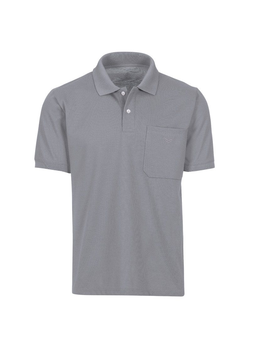 Trigema Poloshirt TRIGEMA Polohemd mit Brusttasche (1-tlg) – Bild 2 von 5