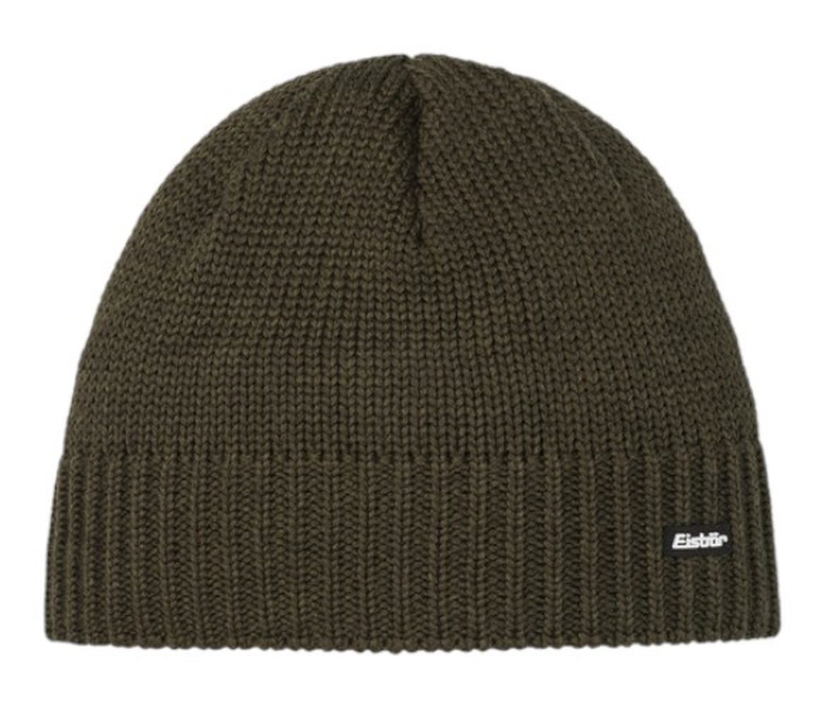 Eisbär Beanie Wintermütze Trop Strickmuster Merinowolle - khakigrün - 1 Stück