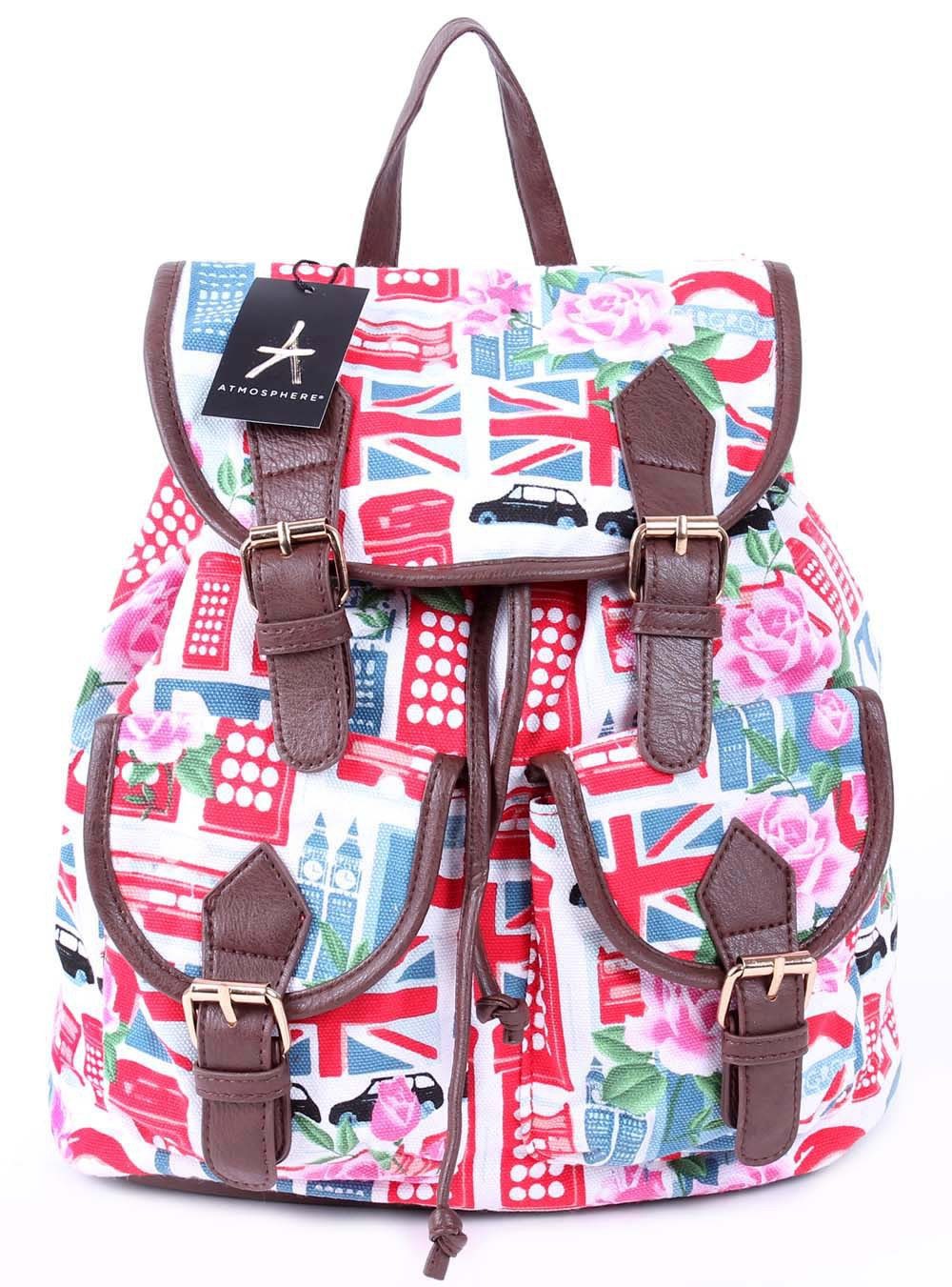 Sarcia.eu Rucksack Bunter Rucksack mit englischem Motiv