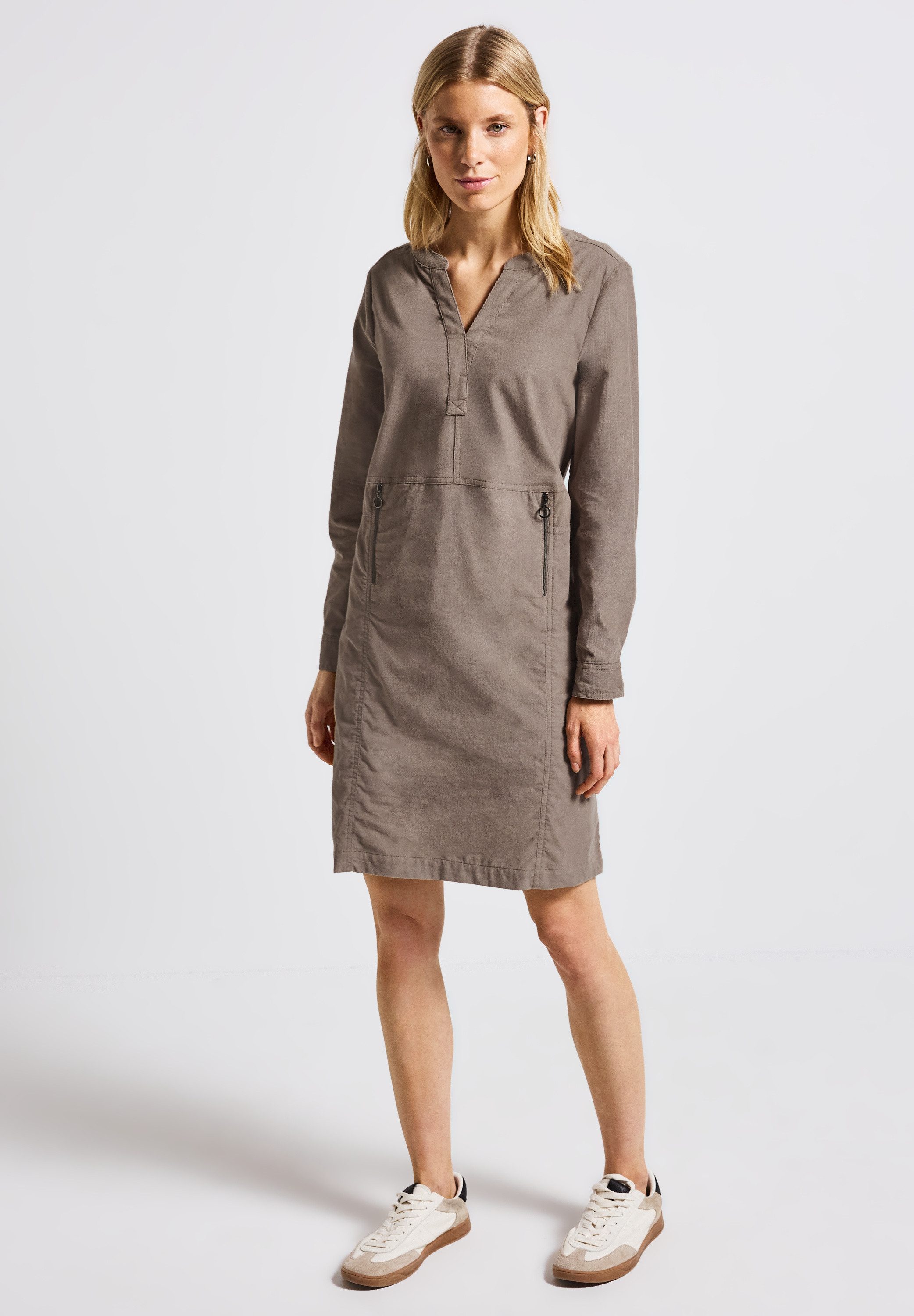 STREET ONE Sommerkleid in Unifarbe