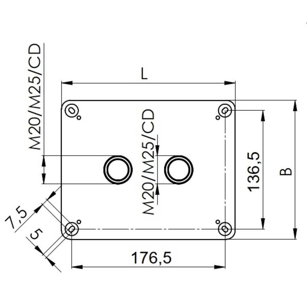 WISKA Verteilerbox Wiska 10110743 x Abzweigkasten (L Weiß x x 160 x 200 94 IP66/I mm H) B