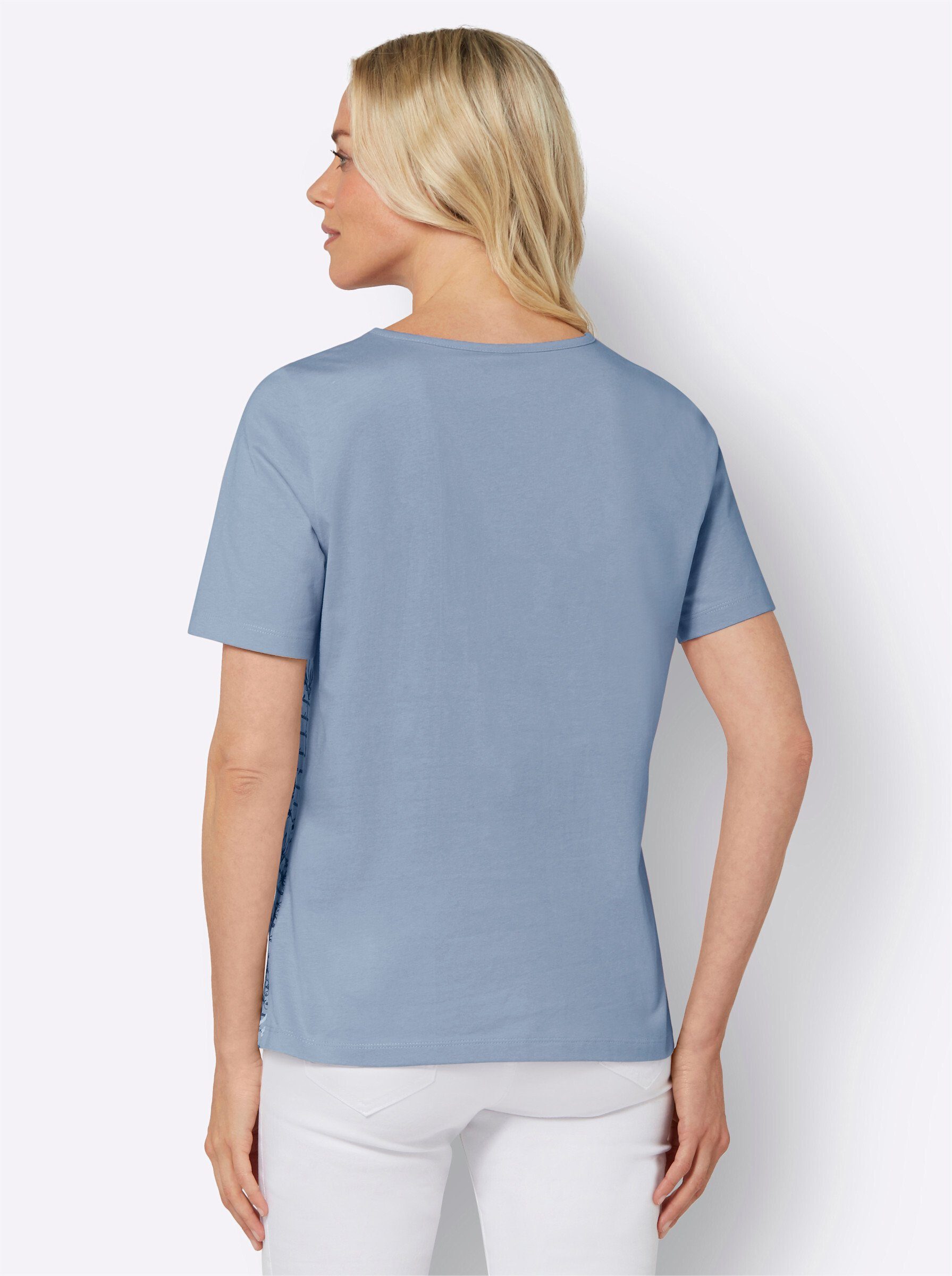an! Sieh bleu-bedruckt T-Shirt
