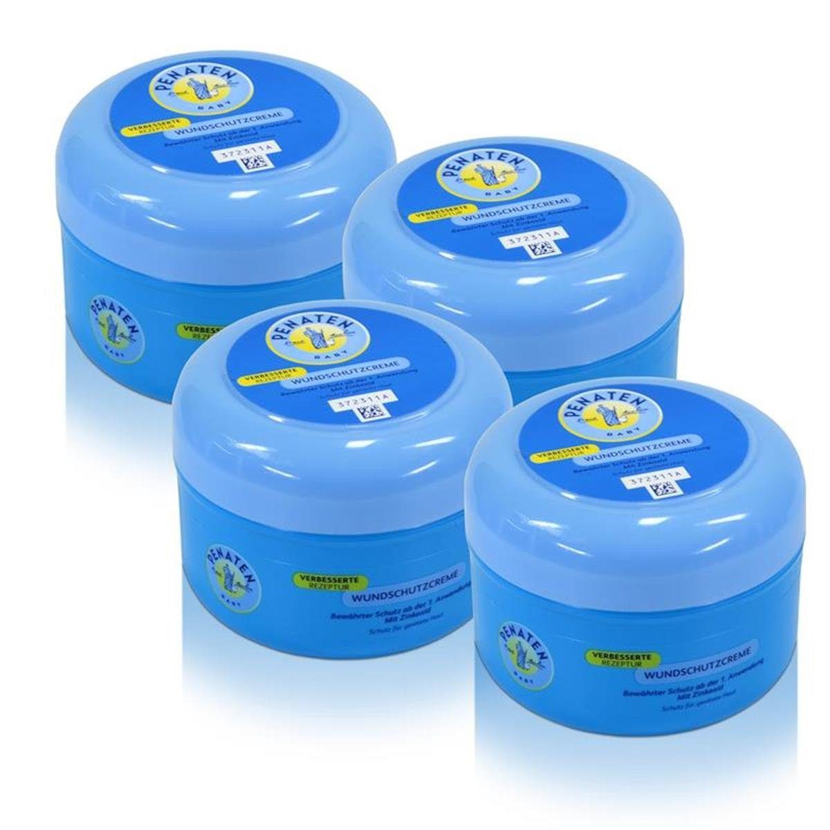 Babypflege-Set 4x Penaten Baby Wundschutz Creme mit Zinkoxid 200 ml
