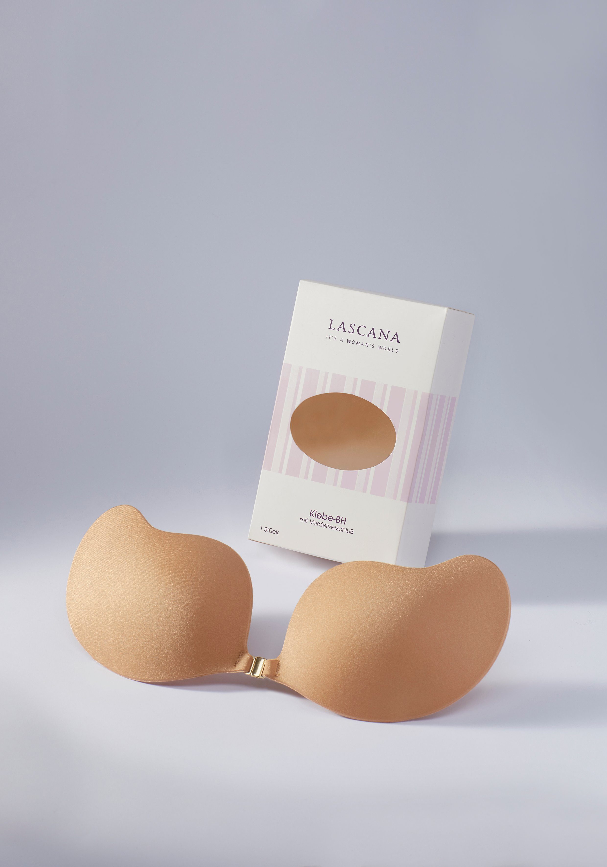 LASCANA Klebe-BH ohne Bügel mit Silikon und praktischem Vorderverschluss