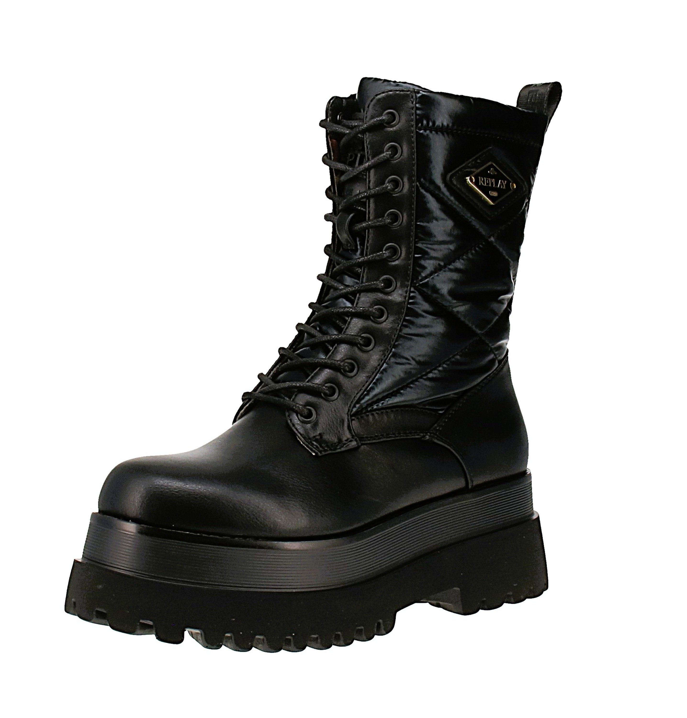 Replay Replay Any Quilt GWL72 C0024S - Damen Boots - 003-Black Stiefel günstig online kaufen