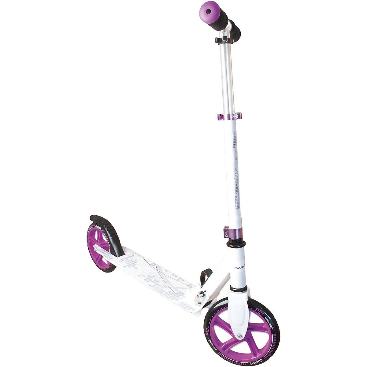 Muuwmi Cityroller »Aluminium Scooter Muuwmi 200, weiß/lila«