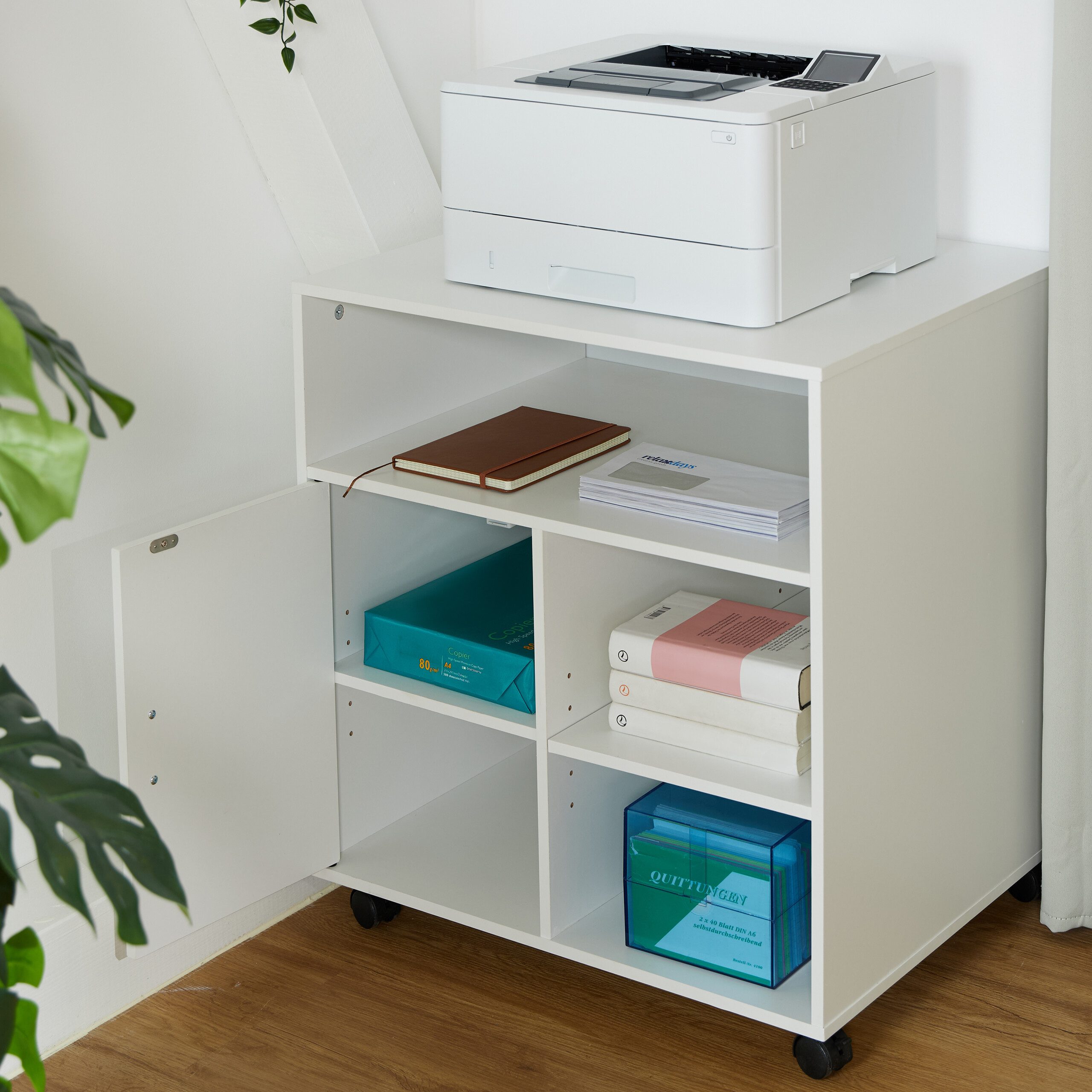 relaxdays Rollcontainer mit 5 Fäch, (1 günstig online kaufen