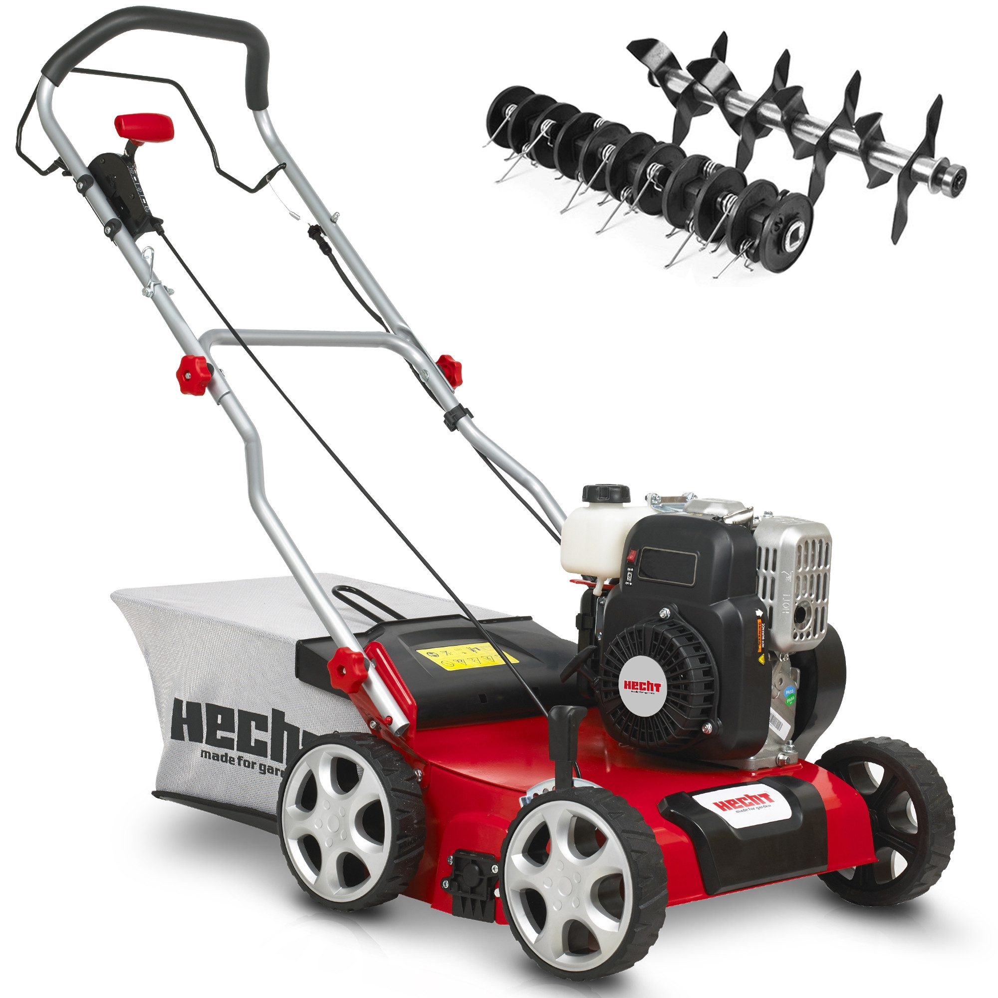Hecht BenzinVertikutierer / Lüfter 5641 2in1 mit 5,5 PS, 40,00 cm