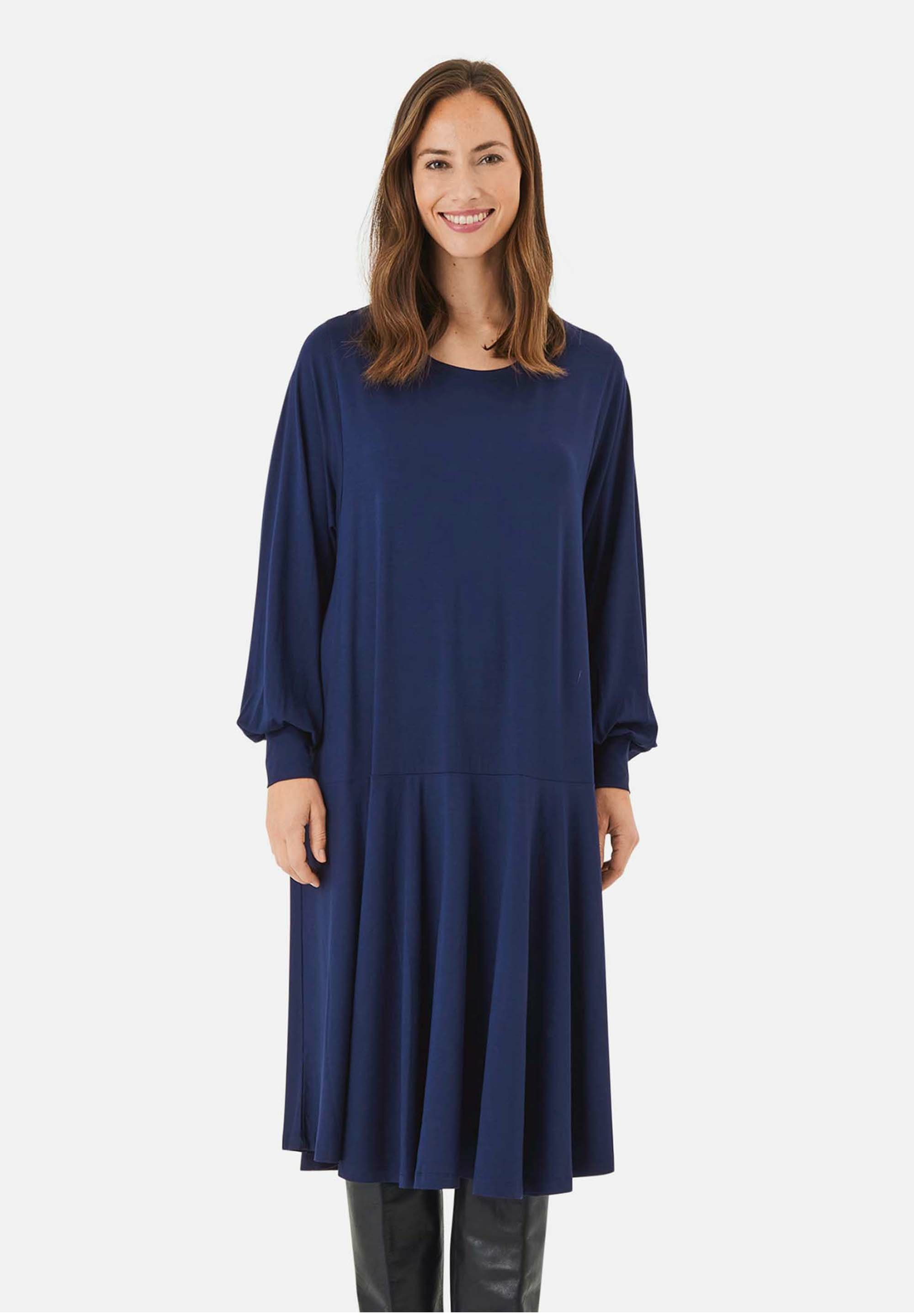 Masai Jerseykleid MaNoassa Maritime Jersey, Rundhalsausschnitt Blue