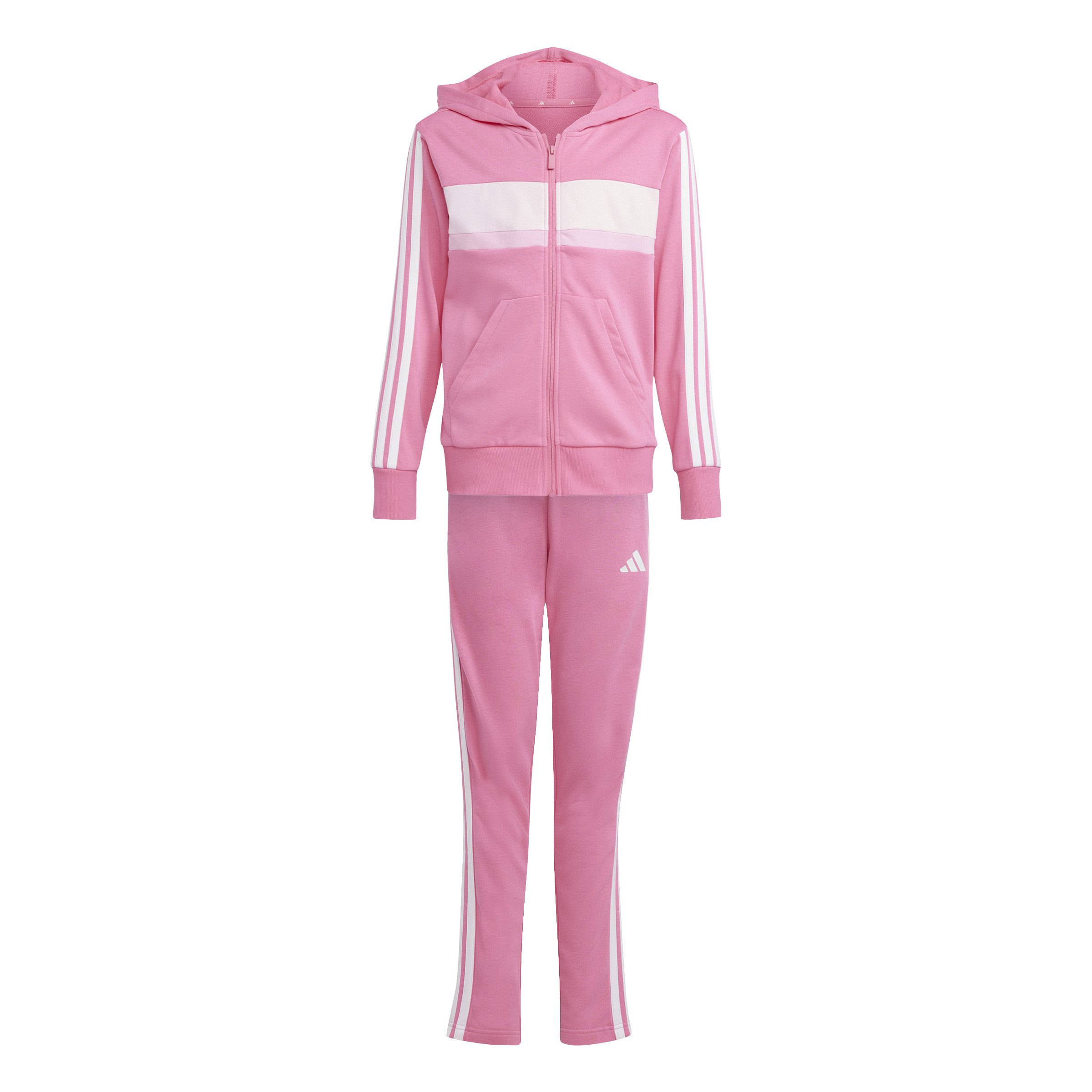 adidas Performance Trainingsanzug J 3S TIB FT TS PNKFUS/WHITE/CLPINK