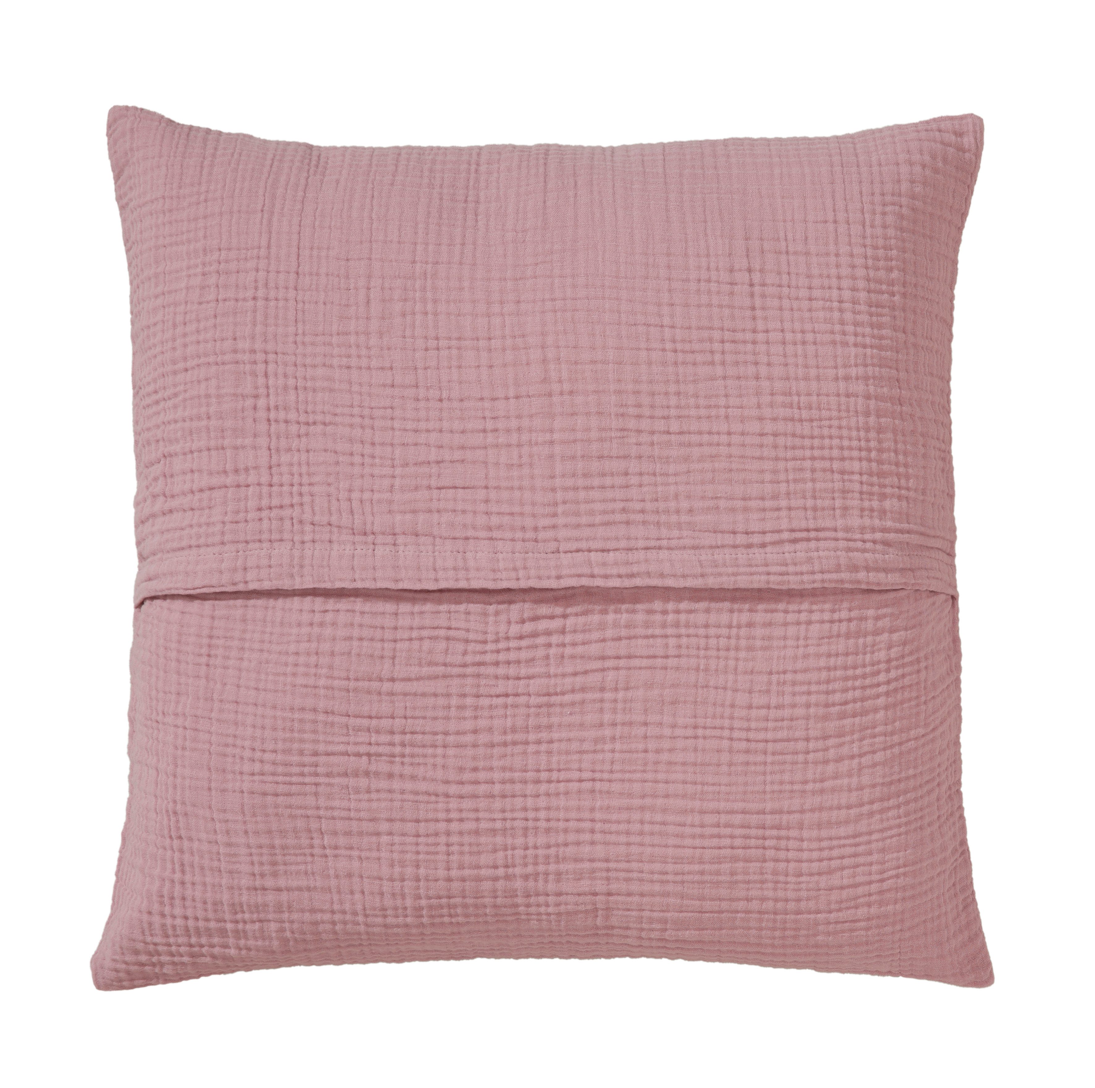 OTTO home Kissenbezug Bailee, (2 Stück), weiche Musselin Qualität, viele Farben erhältlich, Bezug in 50x50 cm