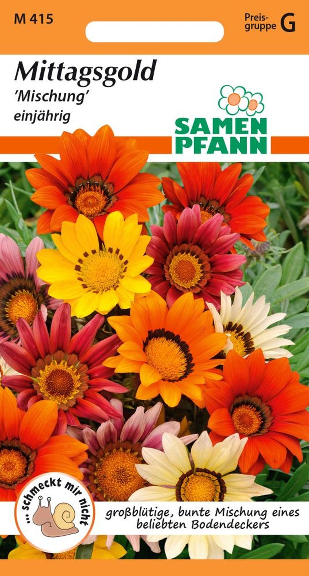 SAMEN PFANN Blumensamen Mittagsgold (Gazania), Mischung - Saatgut Samen, Gazania splendens