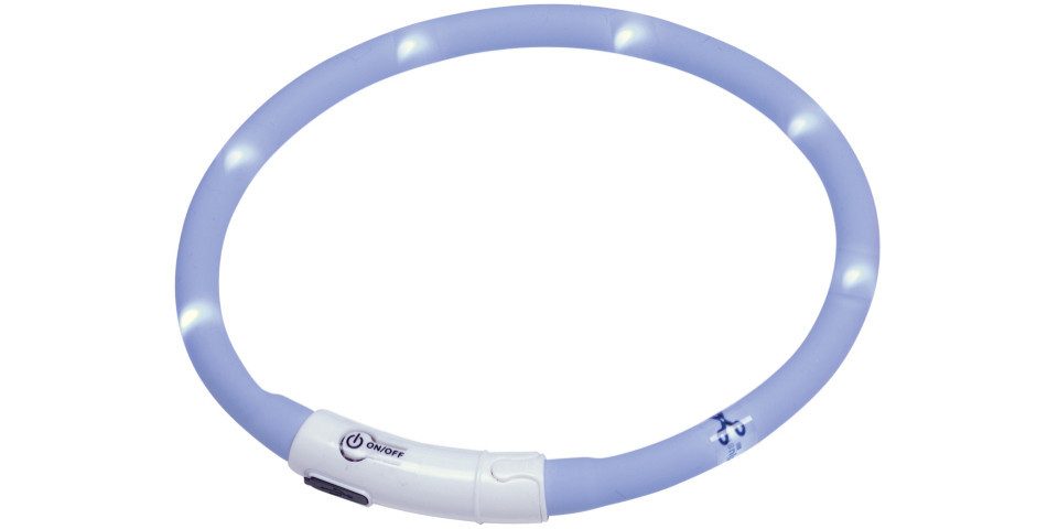 Nobby Hundehalsbandleuchte Nobby LED Leuchthalsband Puppy hellblau für Welpen