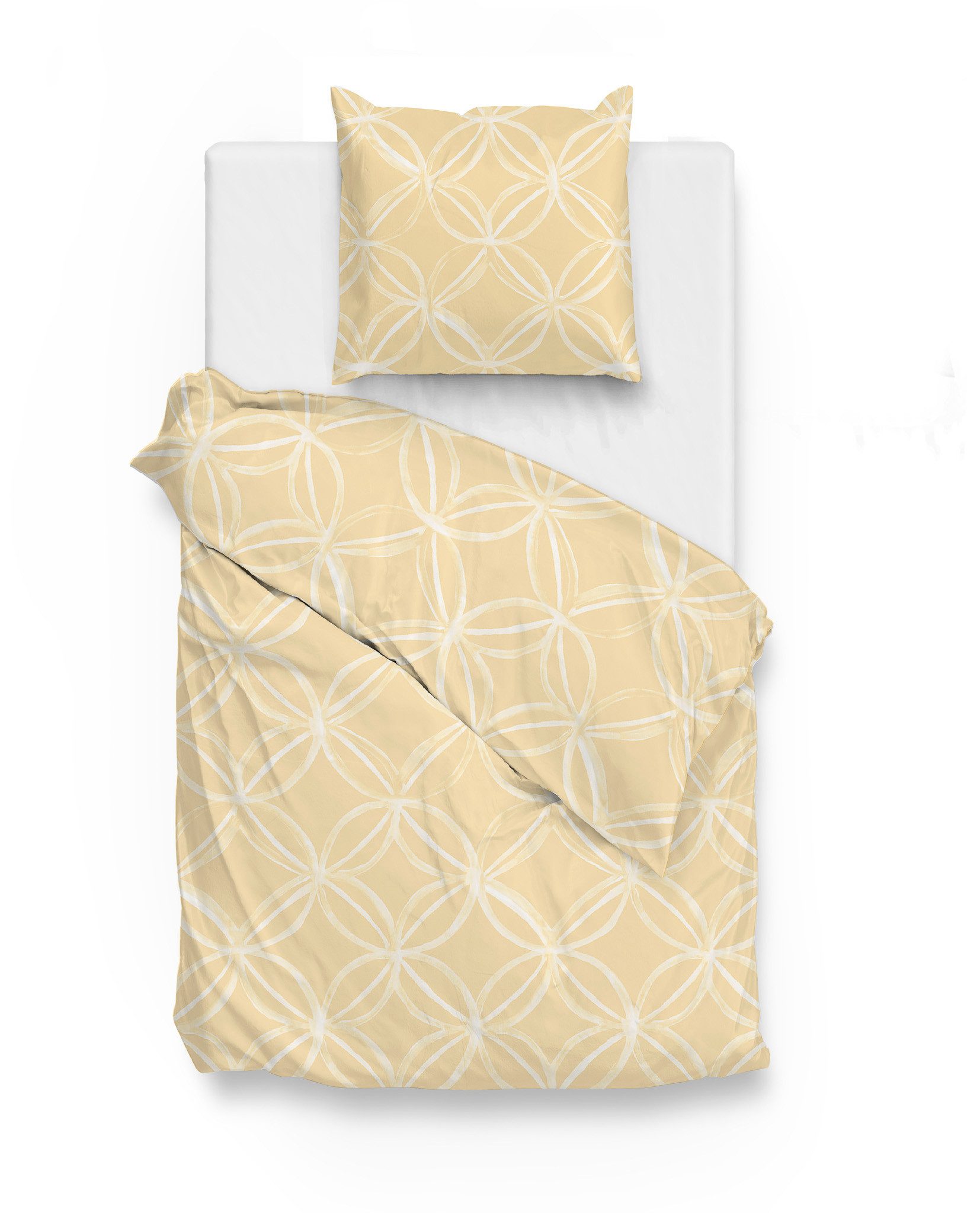 ZO HOME Bettwäsche Zo! Home Mako-Satin Bettwäsche 135x200 Agnetha Lebensblume Mandala, Mako-Satin, 2 teilig