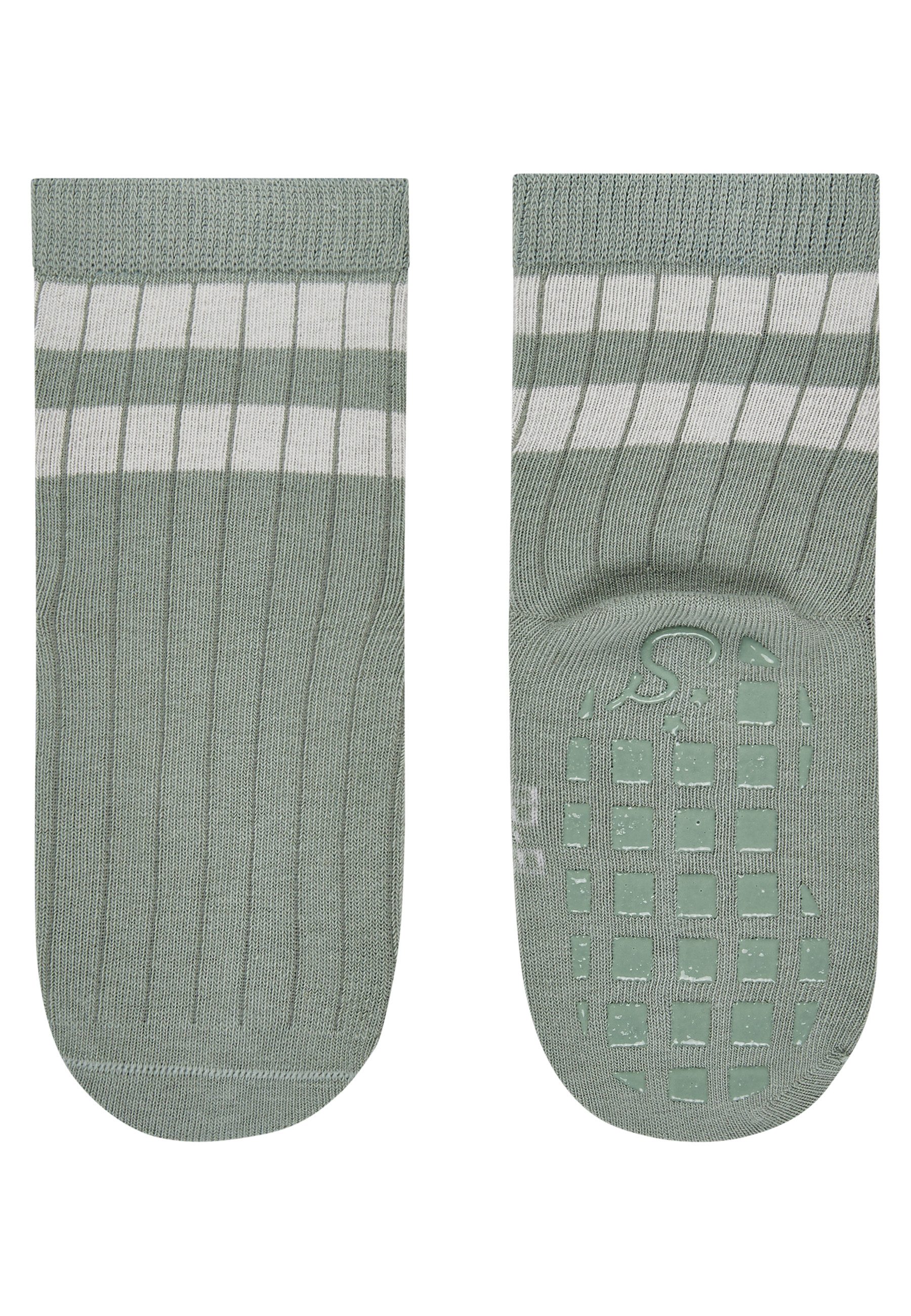 Sterntaler® ABS-Socken ABS Socken 2er-Pack Geo (2-Paar, 2er-Pack) ABS Socken 2er-Pack, Geo & Rippe, rutschfest, weich, atmungsaktiv – Bild 3 von 5
