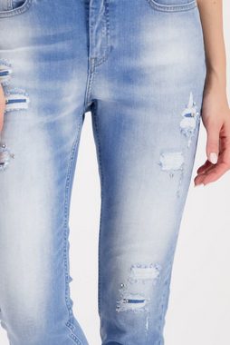 Monari Regular-fit-Jeans Destroyed Jeans im Used Look