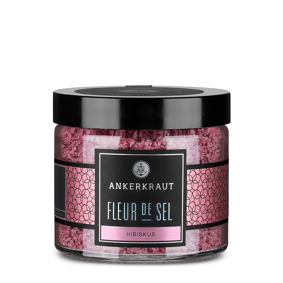 Ankerkraut Gewürz Fleur de Sel Hibiskus, Fleur de Sel Hibiskus, 135g im Tiegel