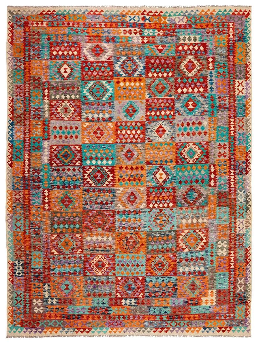 Afghan Orientteppich, Orientteppich Nain rechteckig, Trading, Höhe: 297x395 mm Kelim 3 Handgewebter