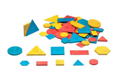 Wissner® aktiv lernen Lernspielzeug Logische Blöcke großer Satz (60 Teile), RE-Wood® Attribute Blocks, RE-Plastic®