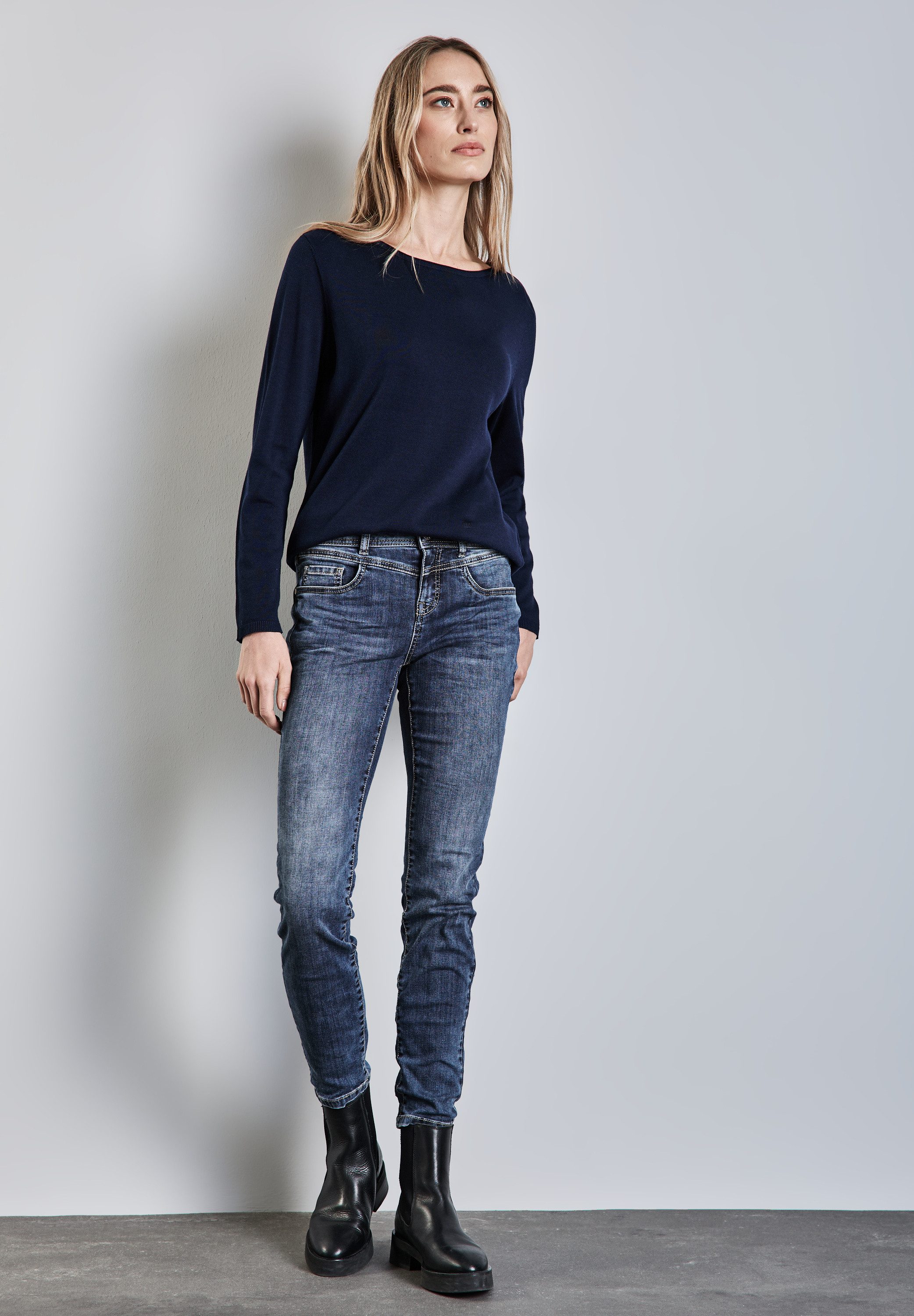 STREET ONE 5-Pocket-Jeans Jeans im Slim günstig online kaufen