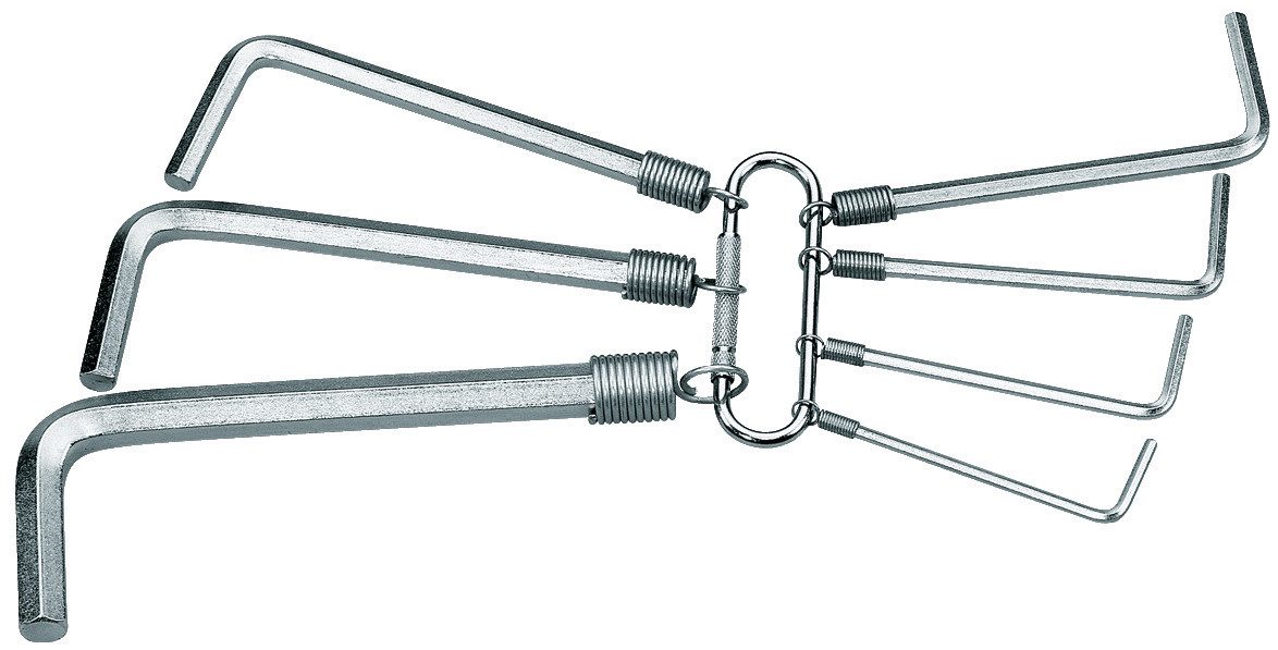 Gedore Гаечный ключ L*+ S 42-07 Winkelschraubendreher-Satz am Ring 7-teilig 2-8 mm