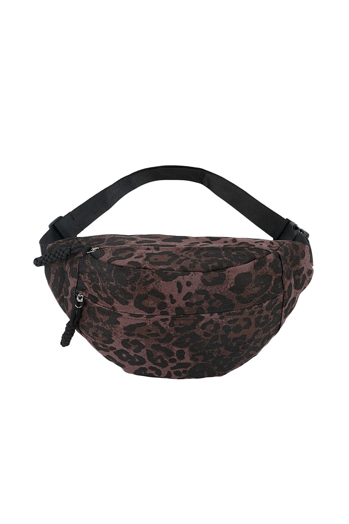 MyBeautyworld24 Gürteltasche MBW Gürteltasche mit Panther-Print - Dunkelbraun