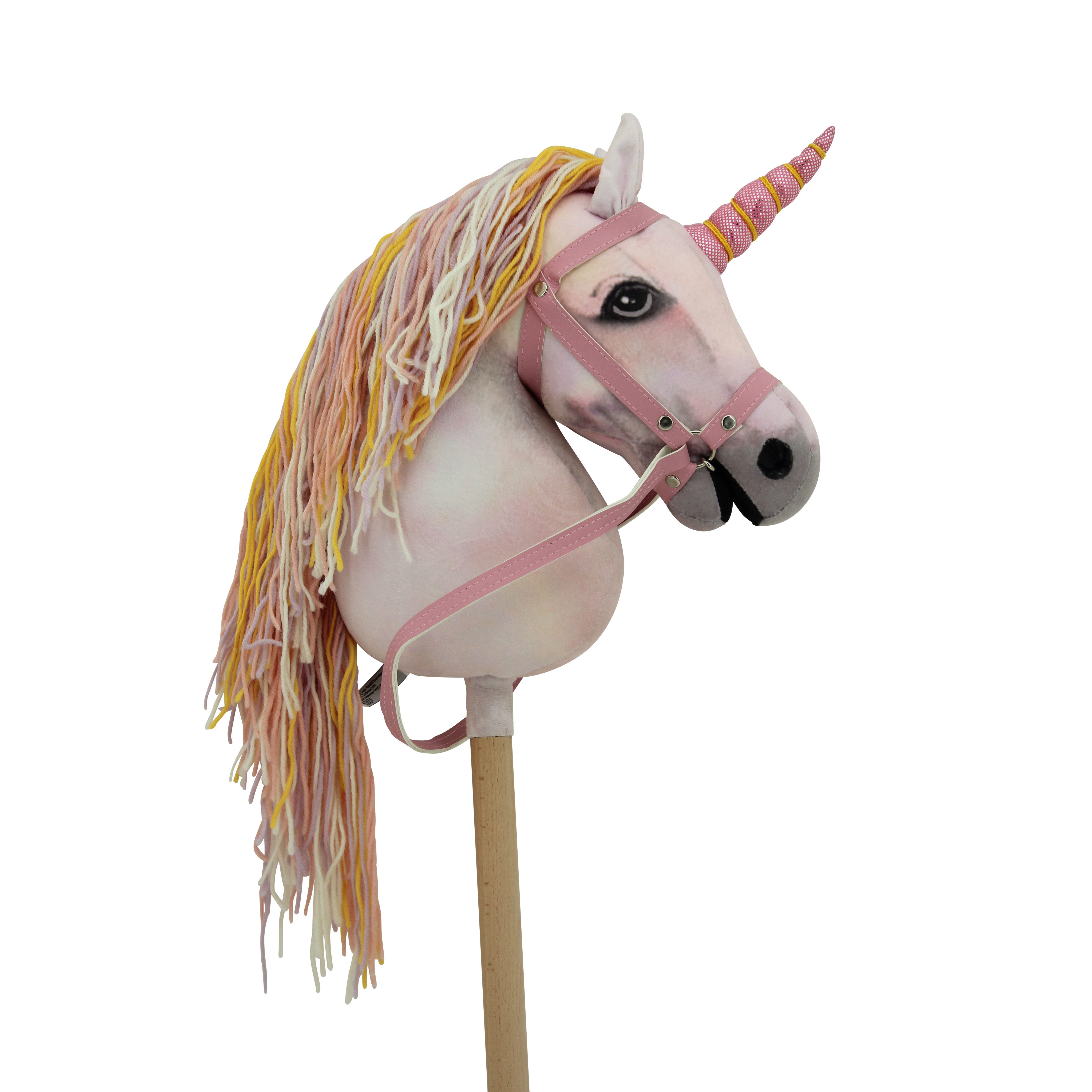 Haasenstrauch Steckenpferd Haasenstrauch Sweety Toys 14514 Hobbyhorse rosa Einhorn Steckenpferd, Hobby Horse
