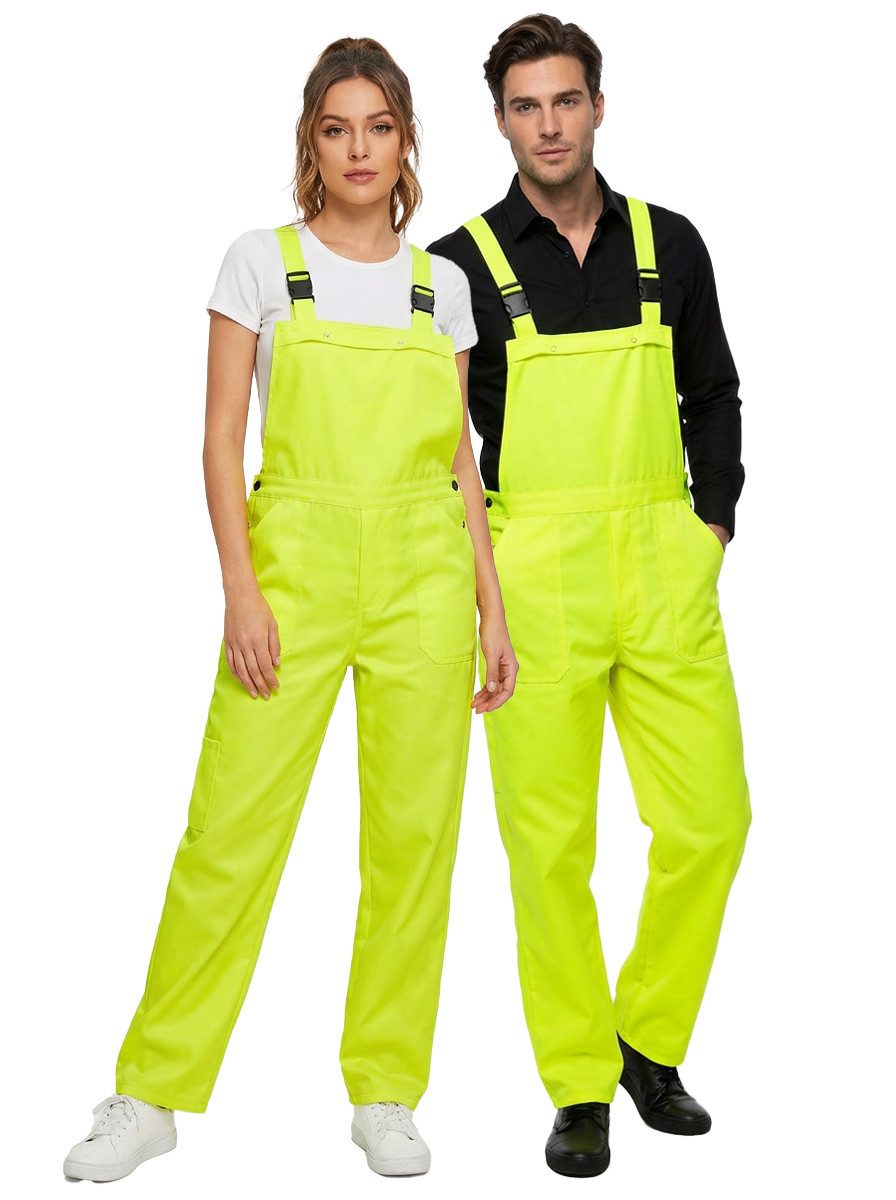 Kostüm Gärtnerhose Latzhose gelb