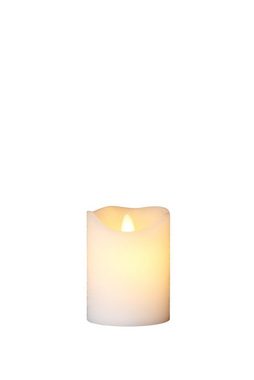 Sirius Home A/S LED-Kerze Sara flackernde Flamme 7,5cm Durchmesser wiederaufladbar weiß, 3D Flamme