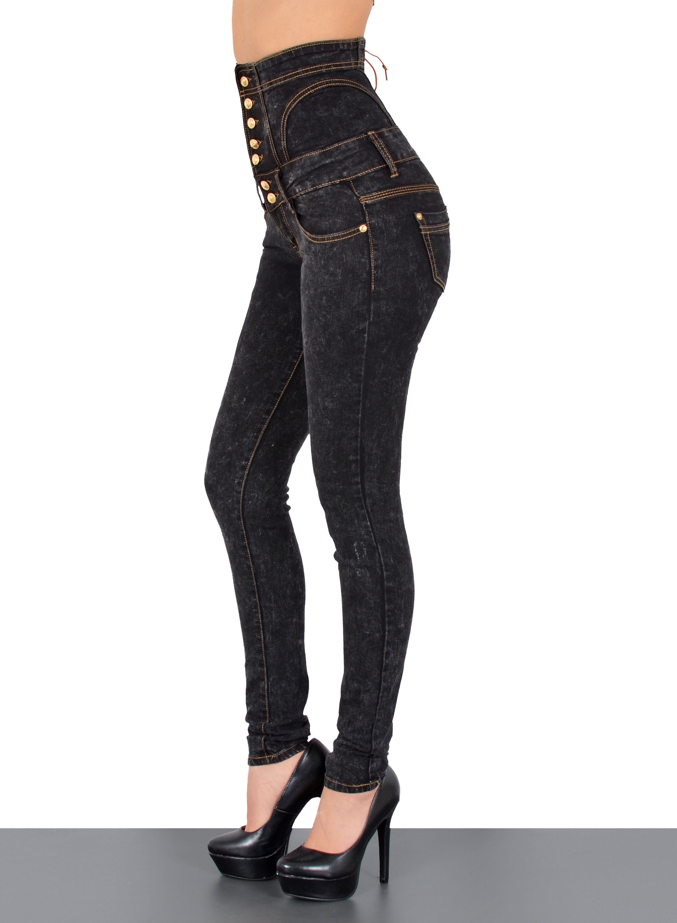 ESRA Skinny-fit-Jeans Damen Skinny Jeans 7 günstig online kaufen