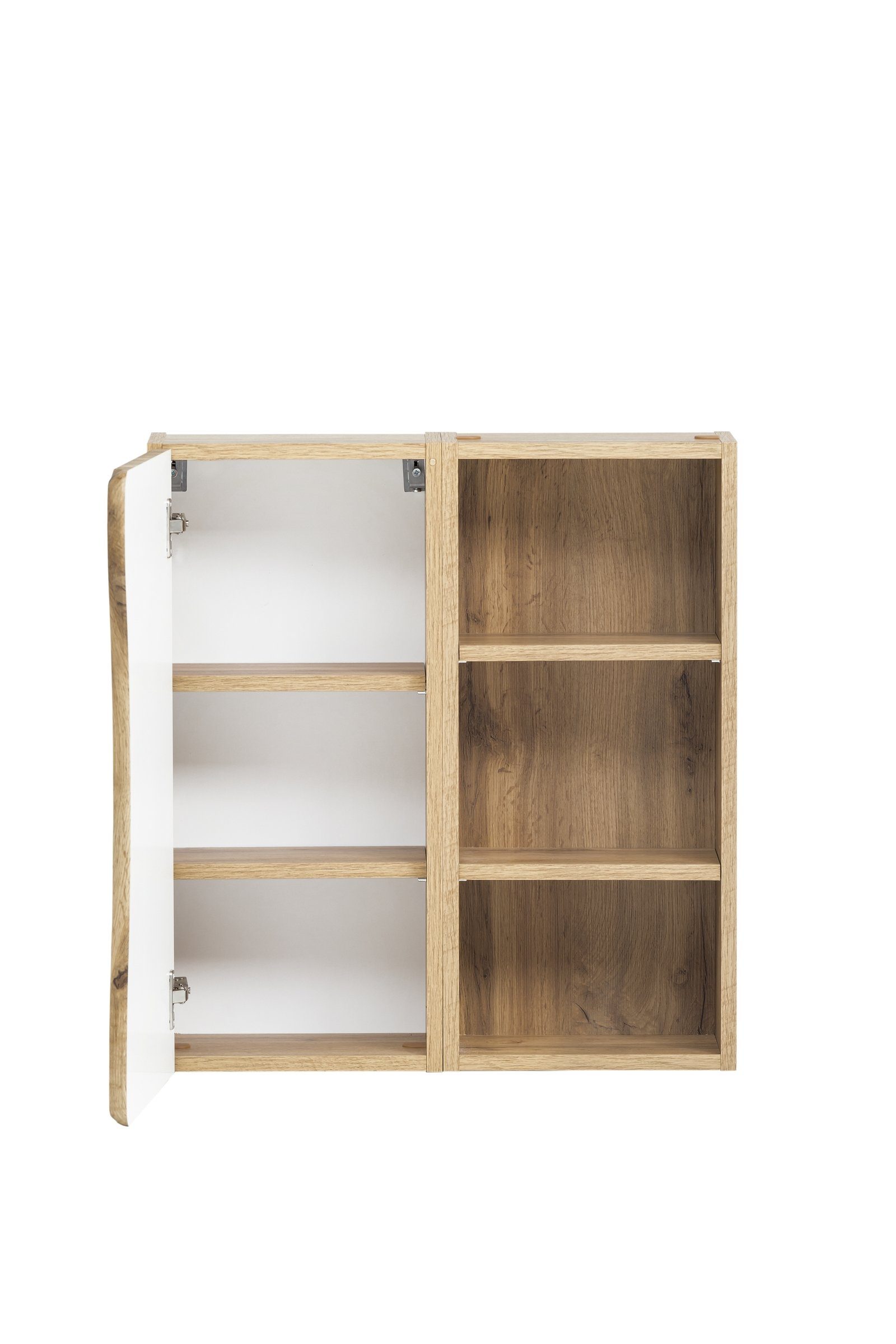 HELD MÖBEL Hängeschrank aus MDF in wotaneiche mit einer Tür und 4 Einlegeböden (B/H/T: 60x64x20 cm)
